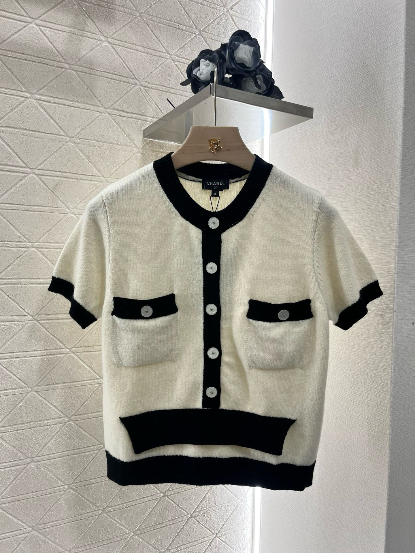 C* 2025SS New Arrival Knitted Short Sleeve Cardigan