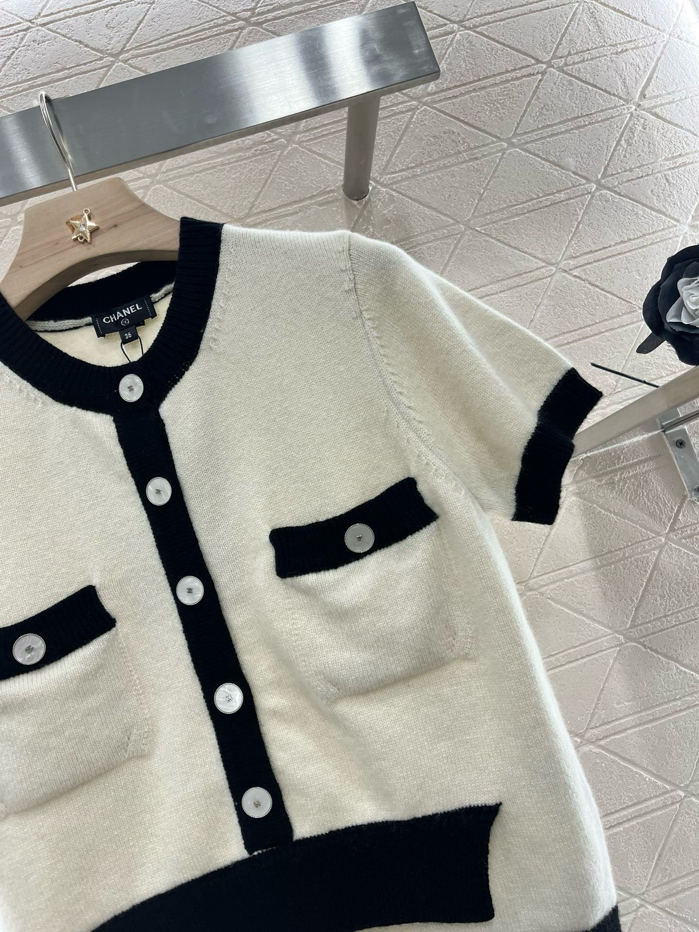 C* 2025SS New Arrival Knitted Short Sleeve Cardigan