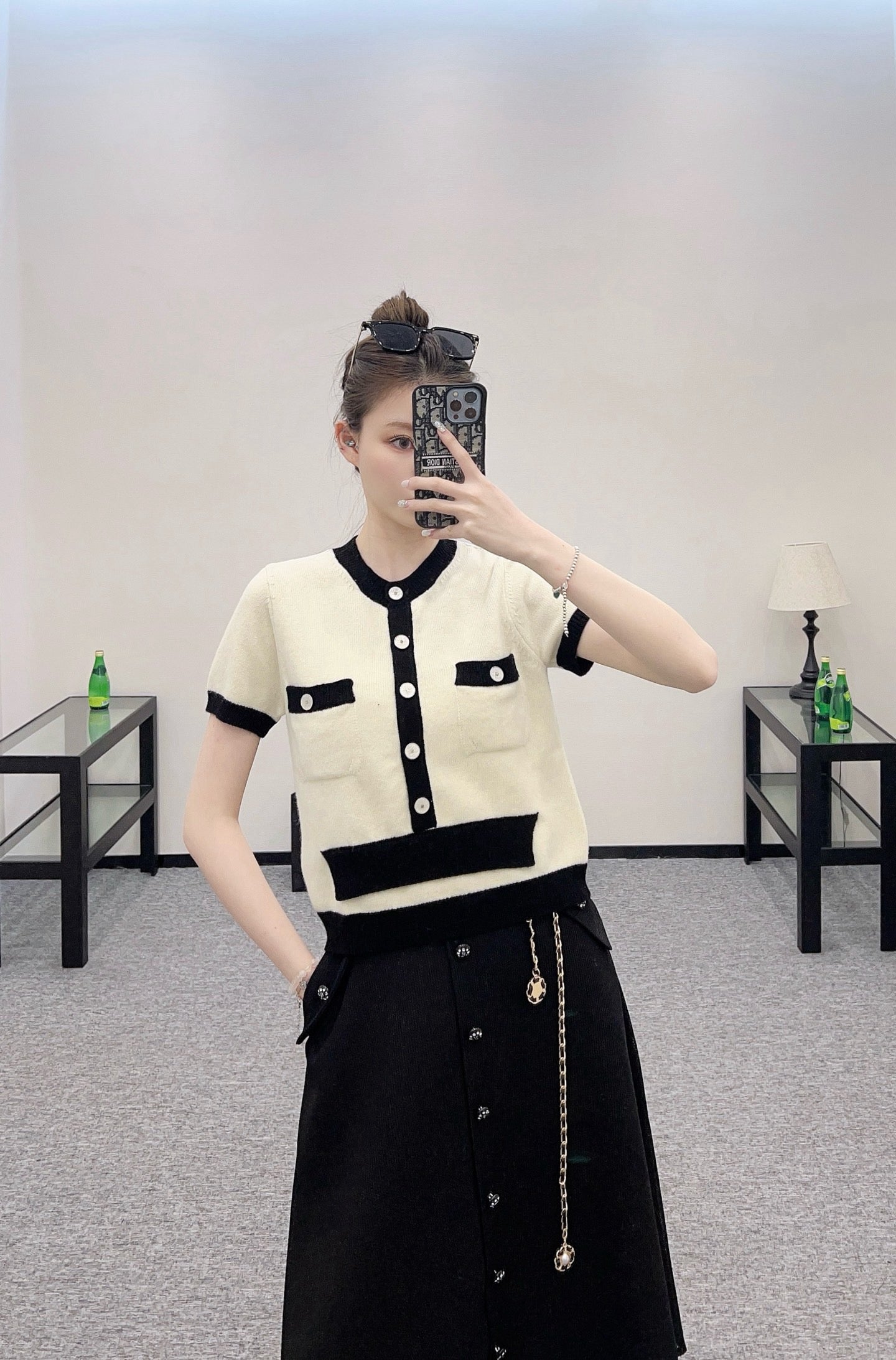 C* 2025SS New Arrival Knitted Short Sleeve Cardigan