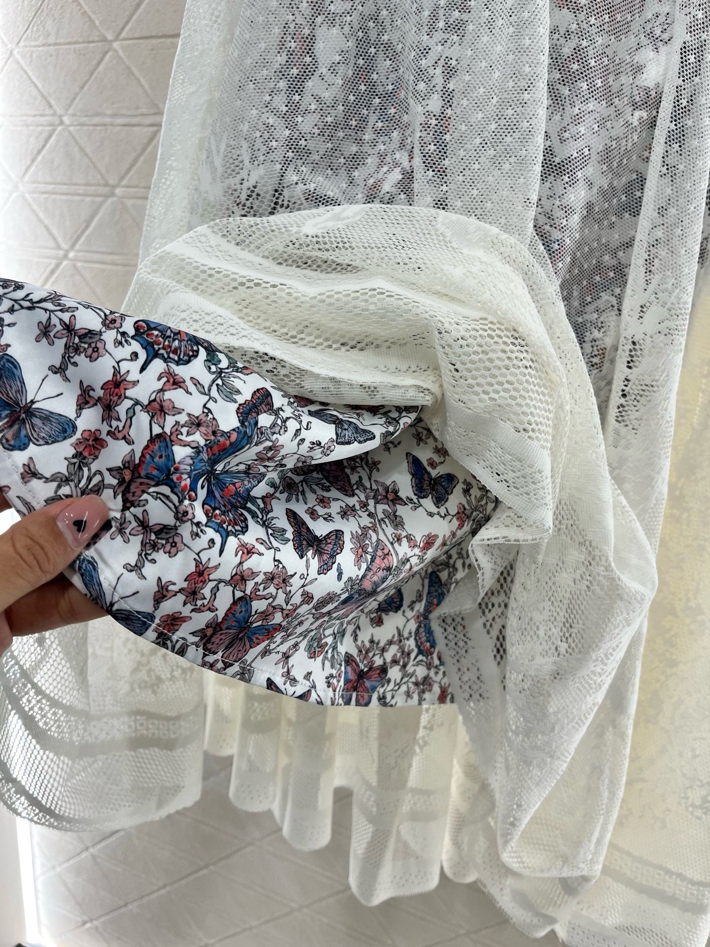 New arrival mesh lace skirt