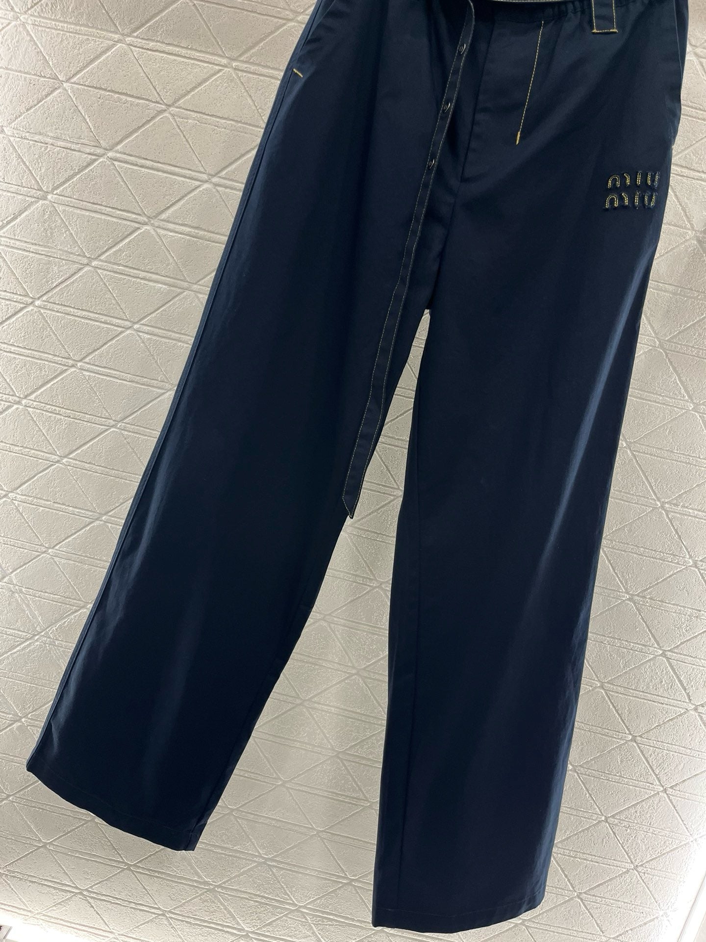 MI*MI* 2025SS New Arrival Belt Straight Jeans