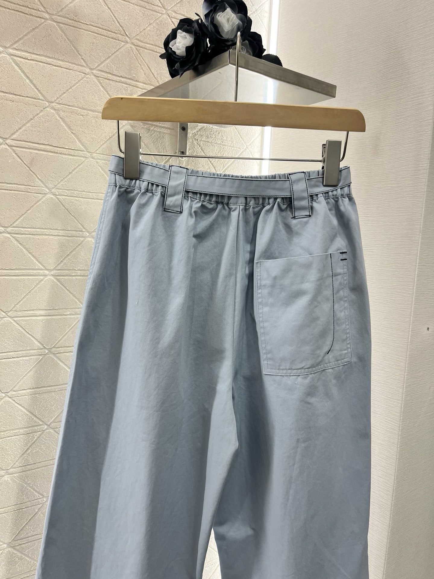 MI*MI* 2025SS New Arrival Belt Straight Jeans