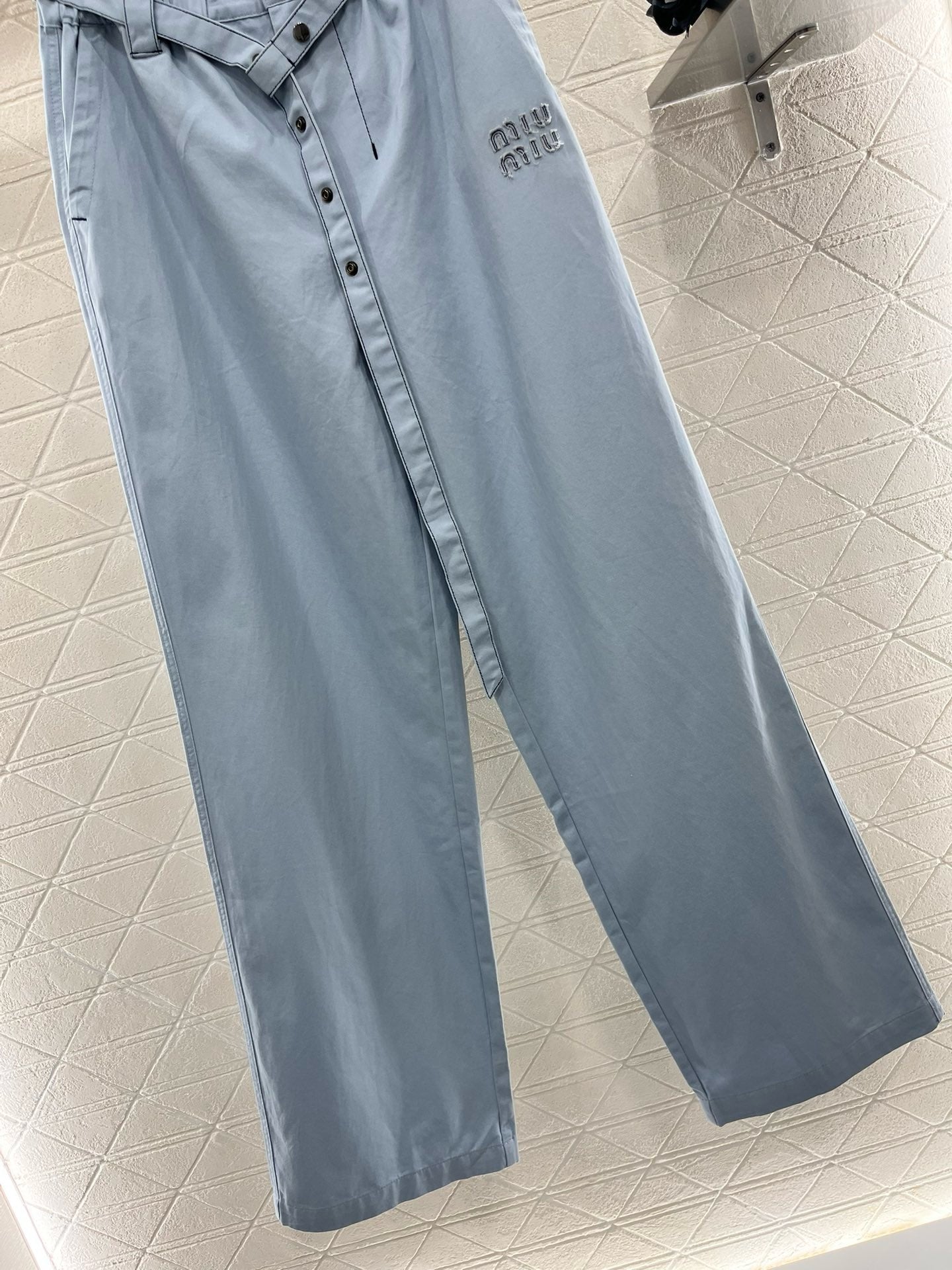 MI*MI* 2025SS New Arrival Belt Straight Jeans