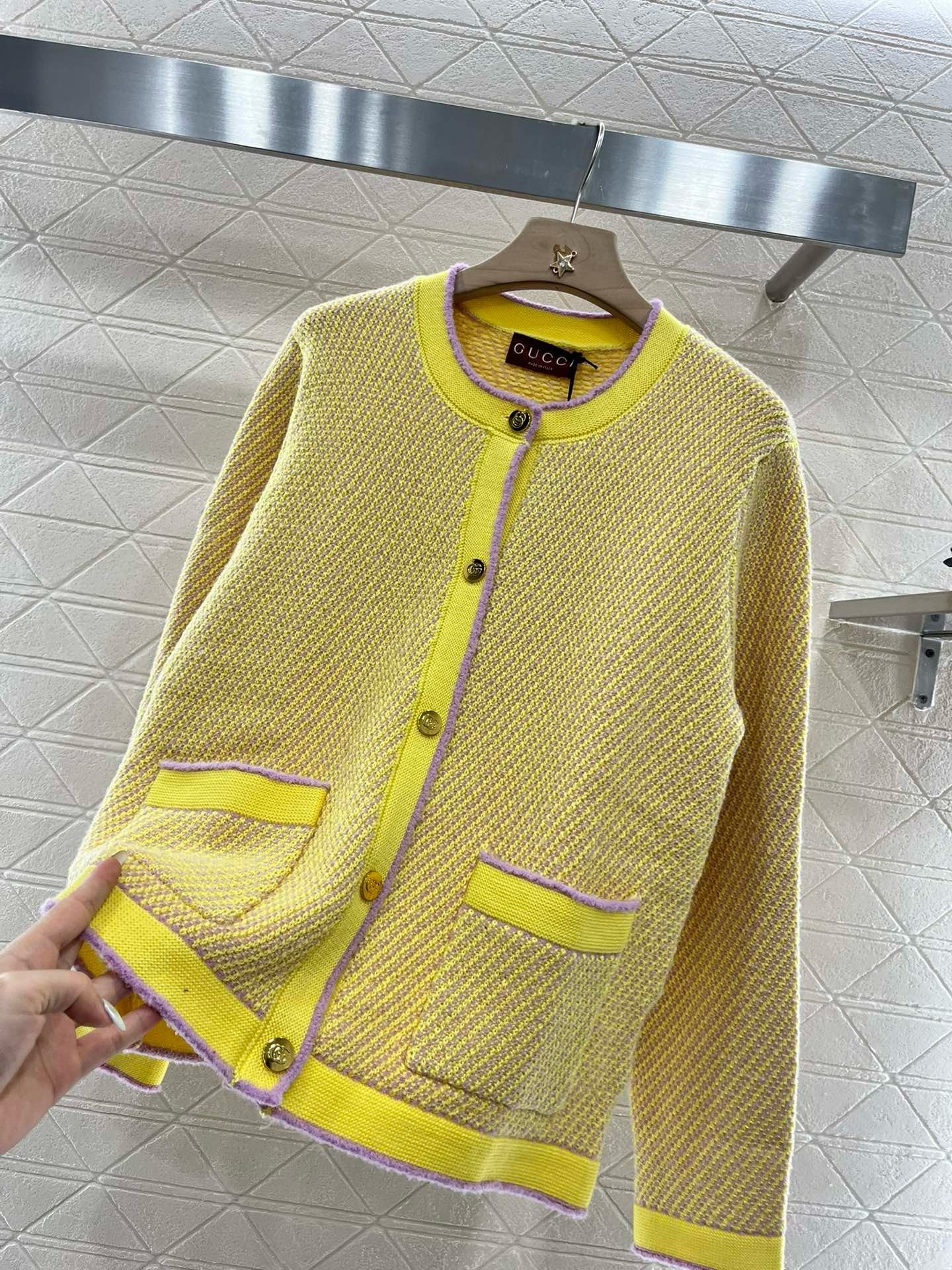New Arrival Knit Cardigan with Binding Edge