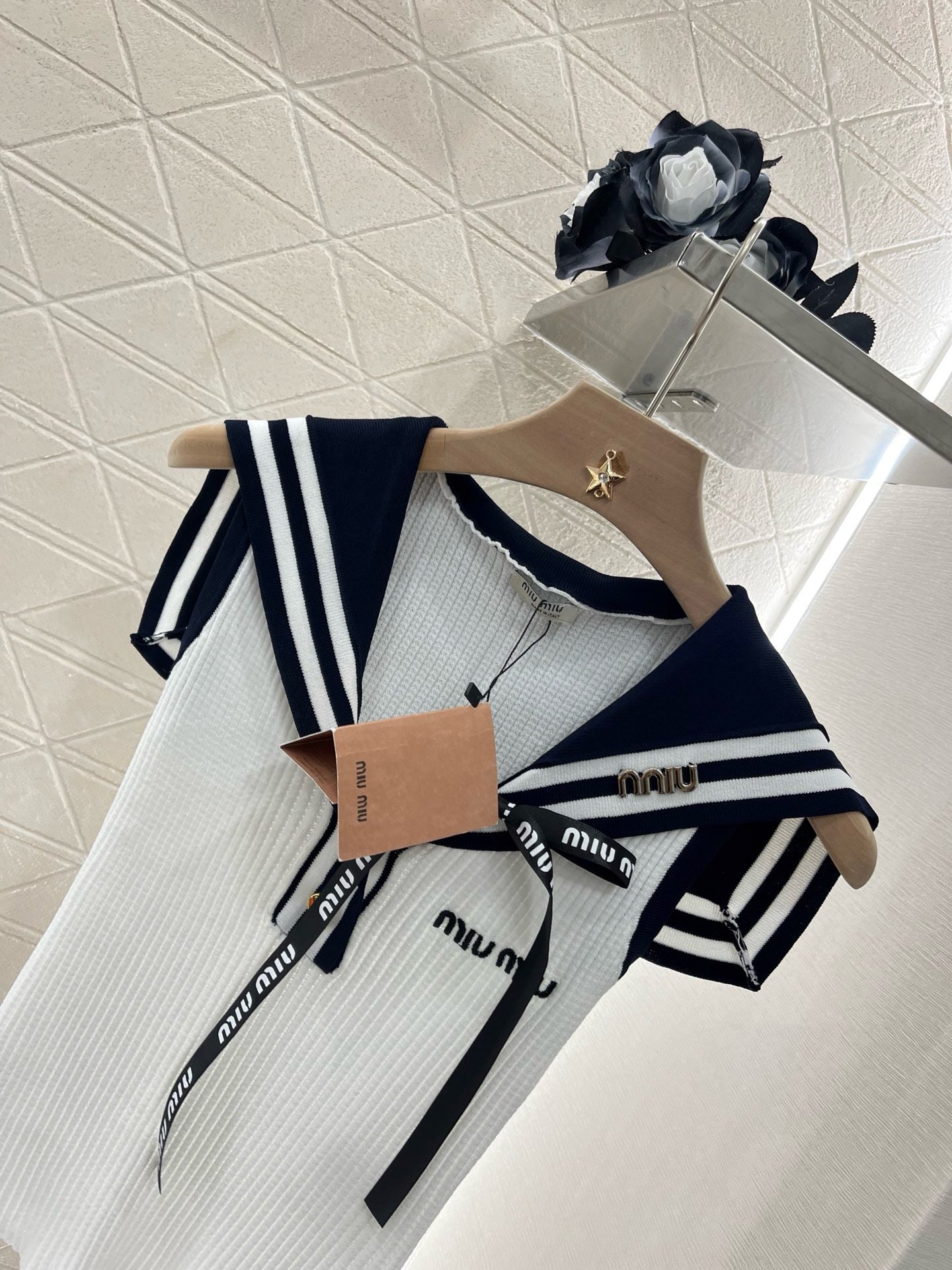 MI*MI* New Arrival Shawl Ribbon Bow Knitted Short Sleeve