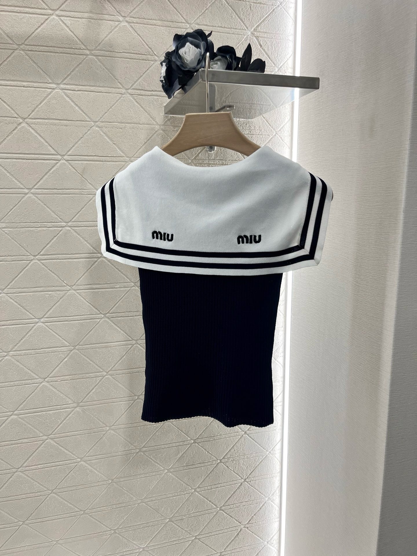 MI*MI*New Arrival Shawl Ribbon Bow Knitted Short Sleeve