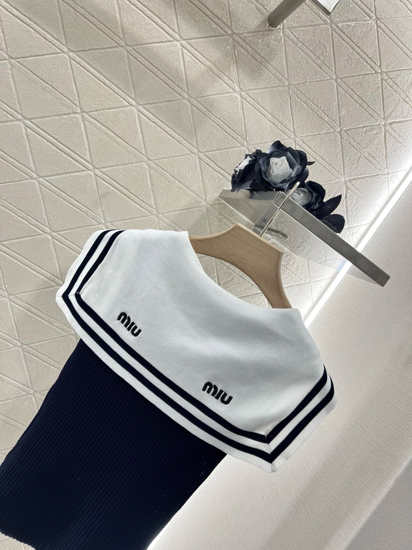 MI*MI*New Arrival Shawl Ribbon Bow Knitted Short Sleeve