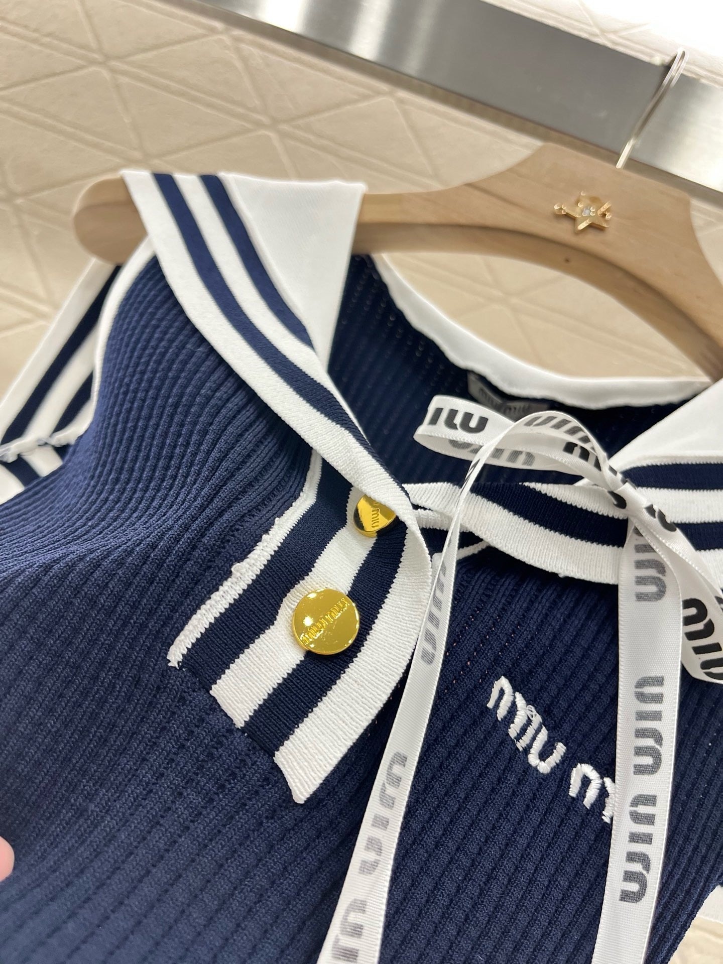 MI*MI*New Arrival Shawl Ribbon Bow Knitted Short Sleeve