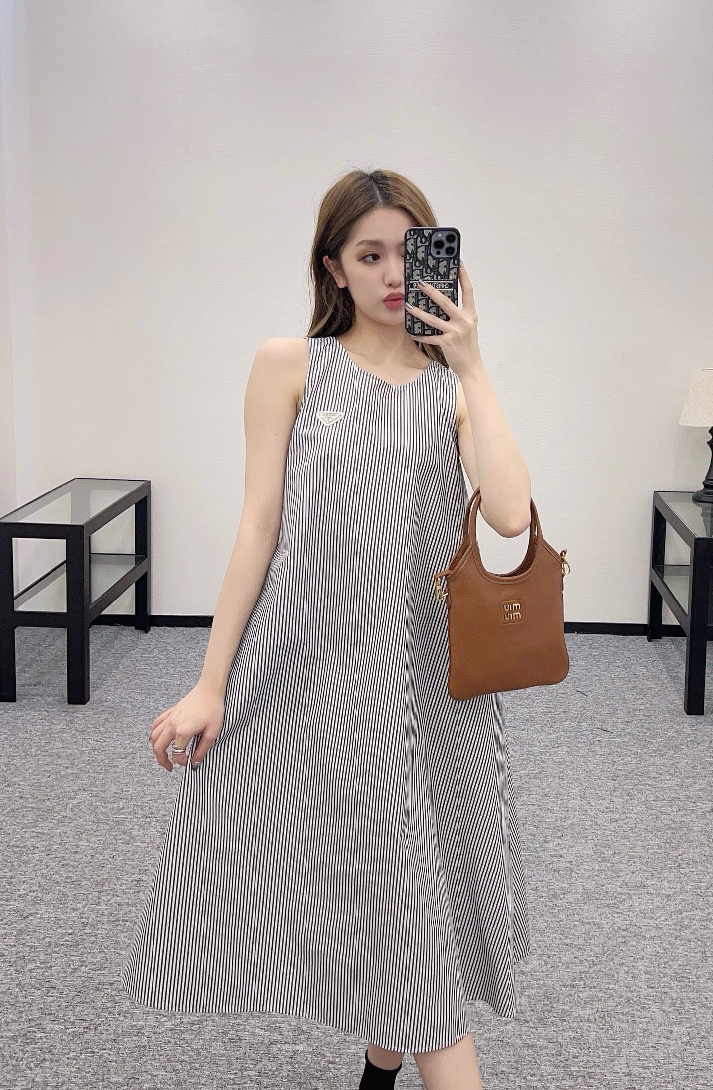 New Arrivals Striped Sleeveless Dress