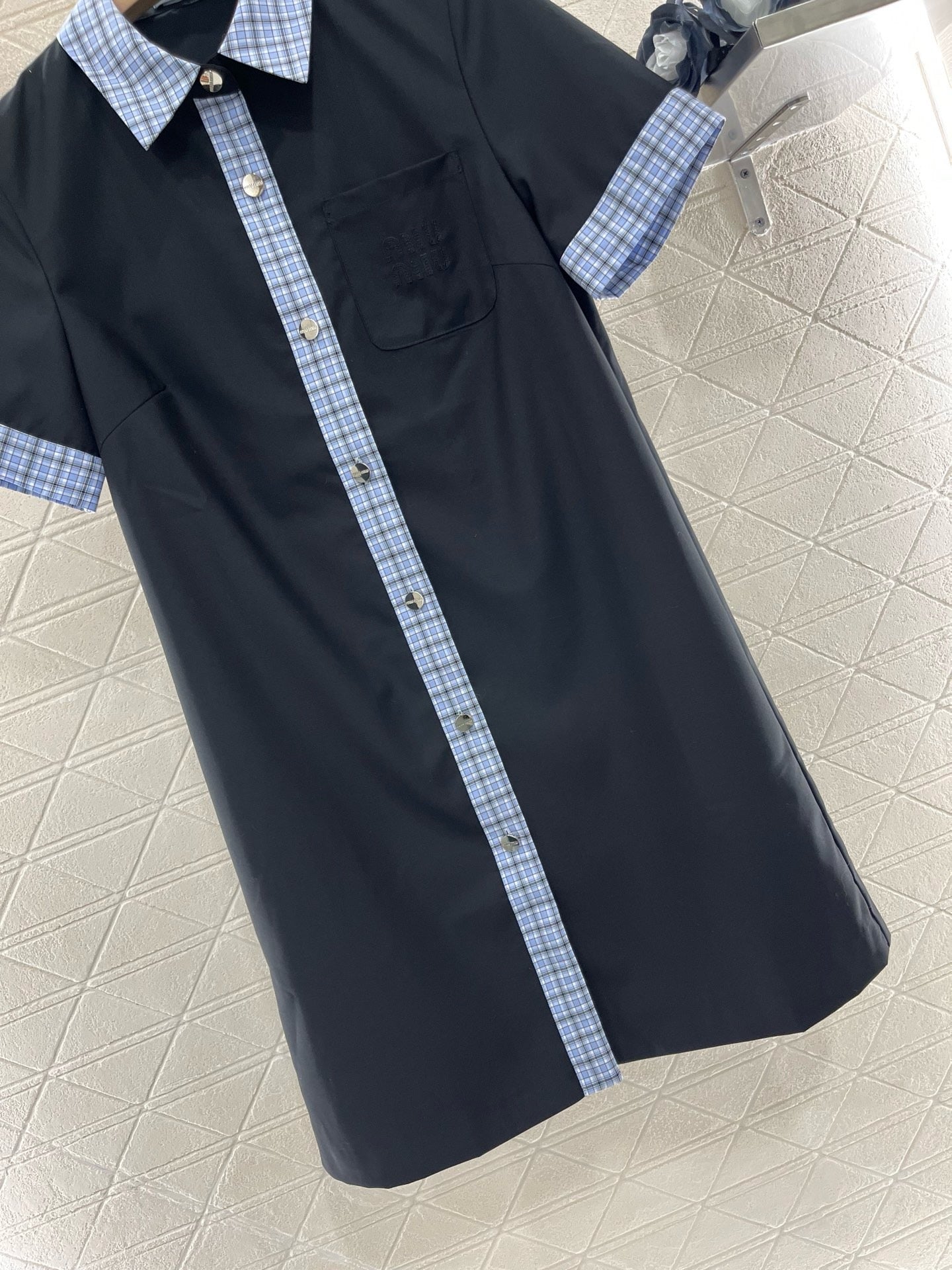 MI*MI*New Arrivals Striped Splicing Dress