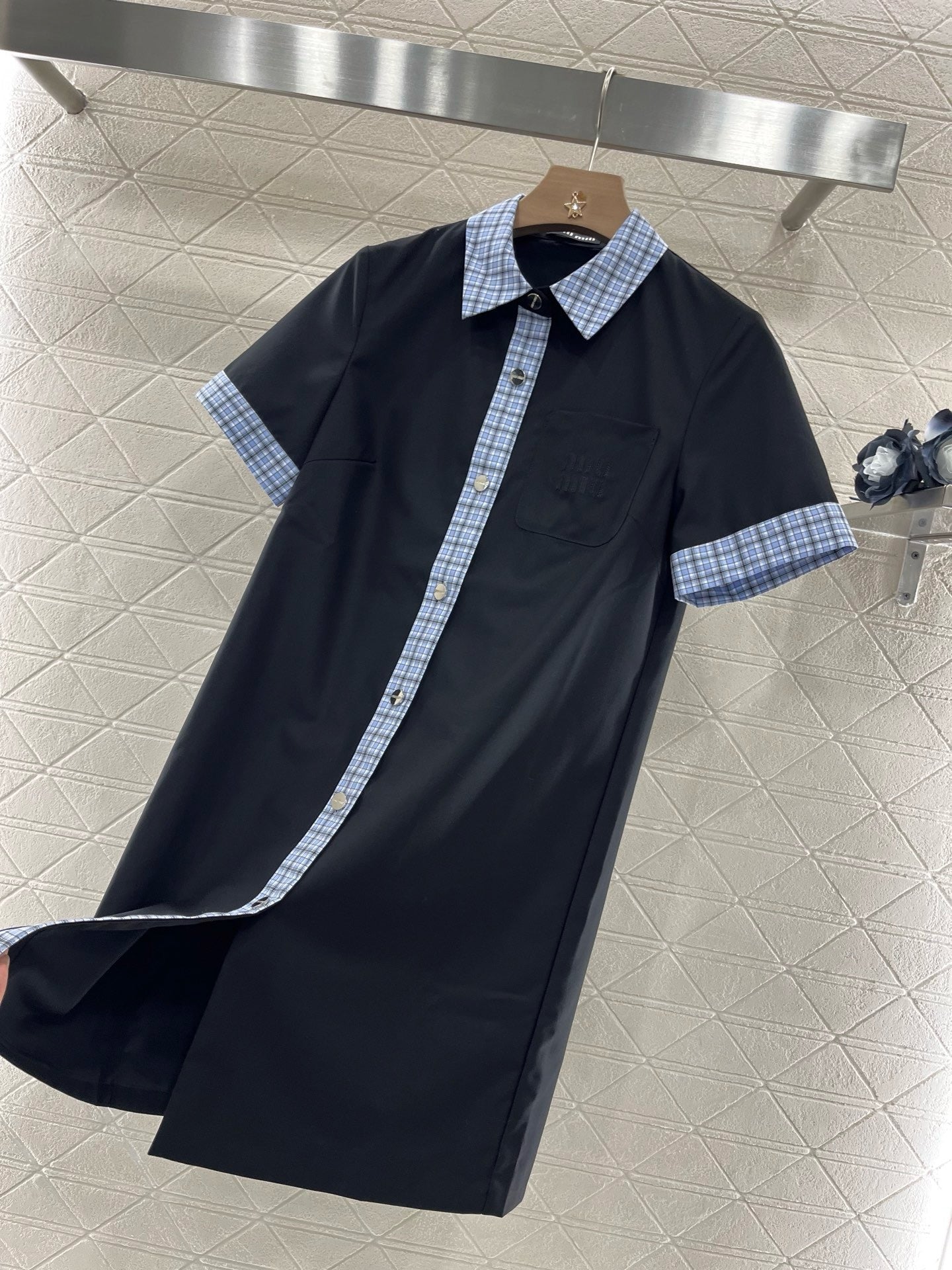 MI*MI*New Arrivals Striped Splicing Dress