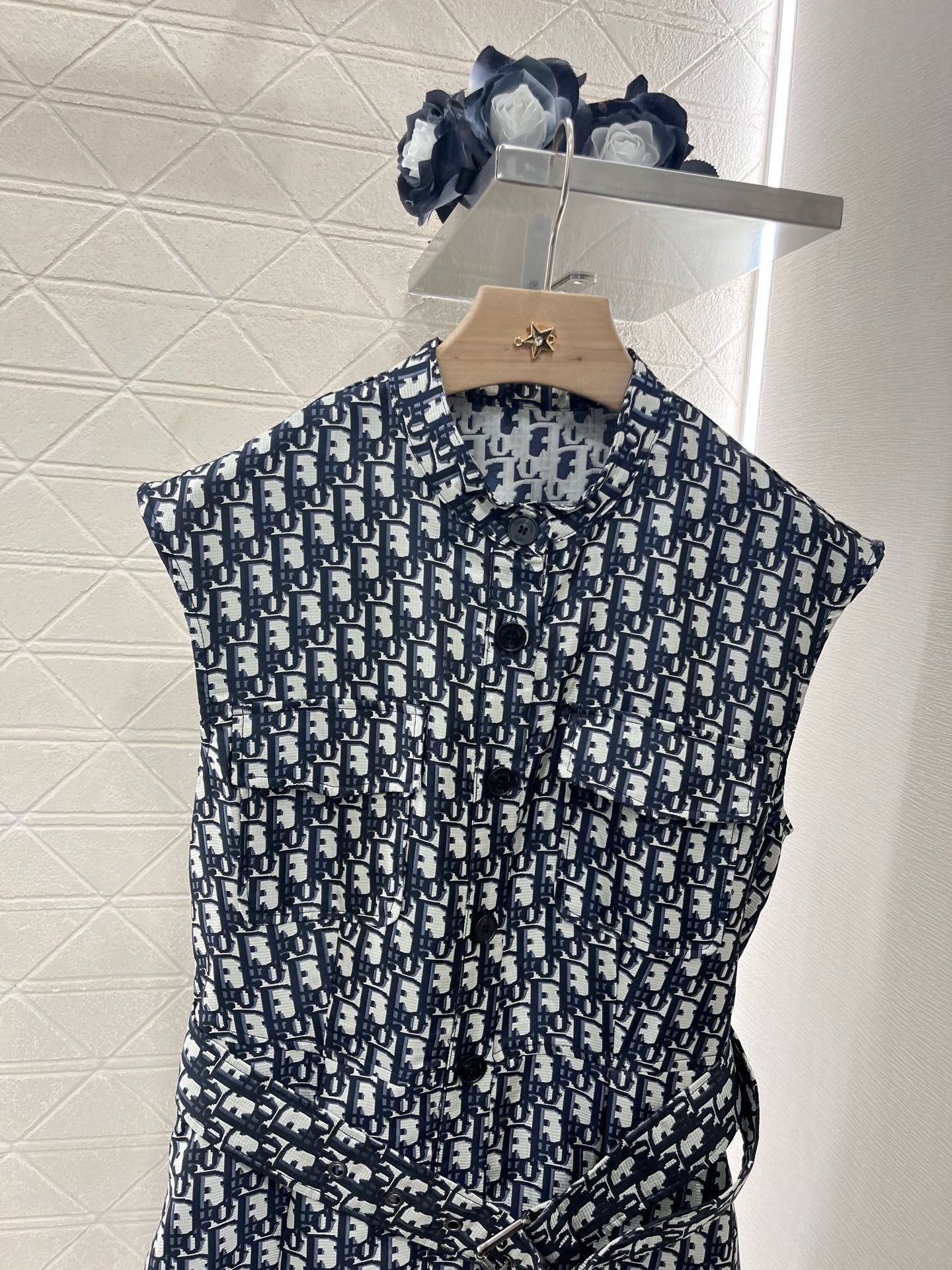 D*New Arrival Jacquard Sleeveless Dress
