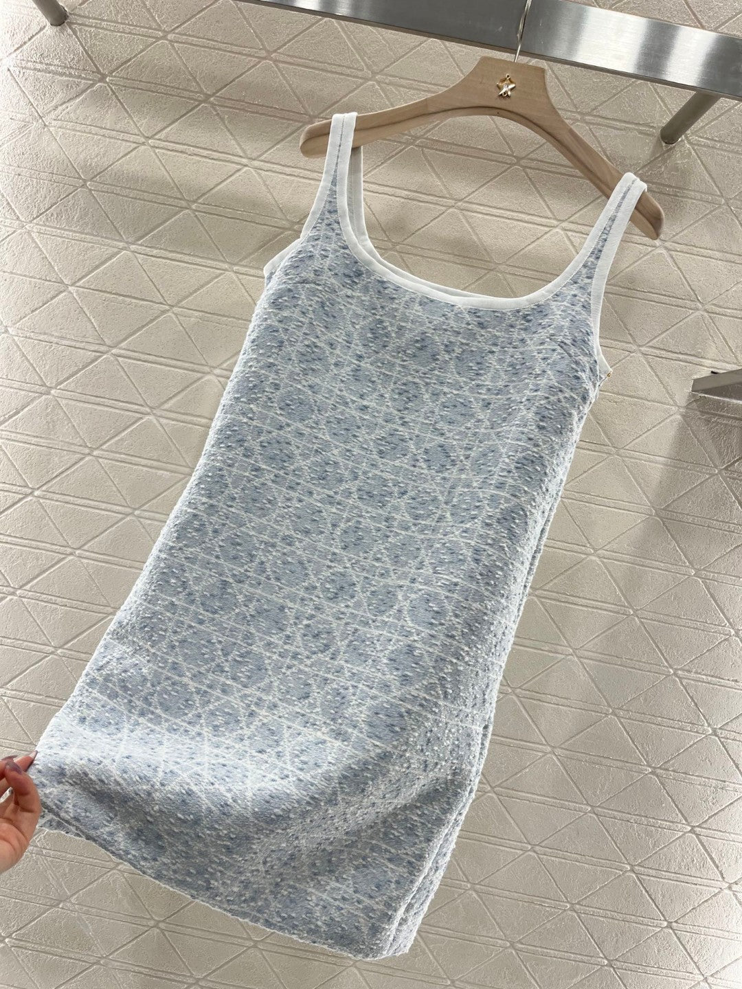 D* new fashion denim belt lapel vest dress