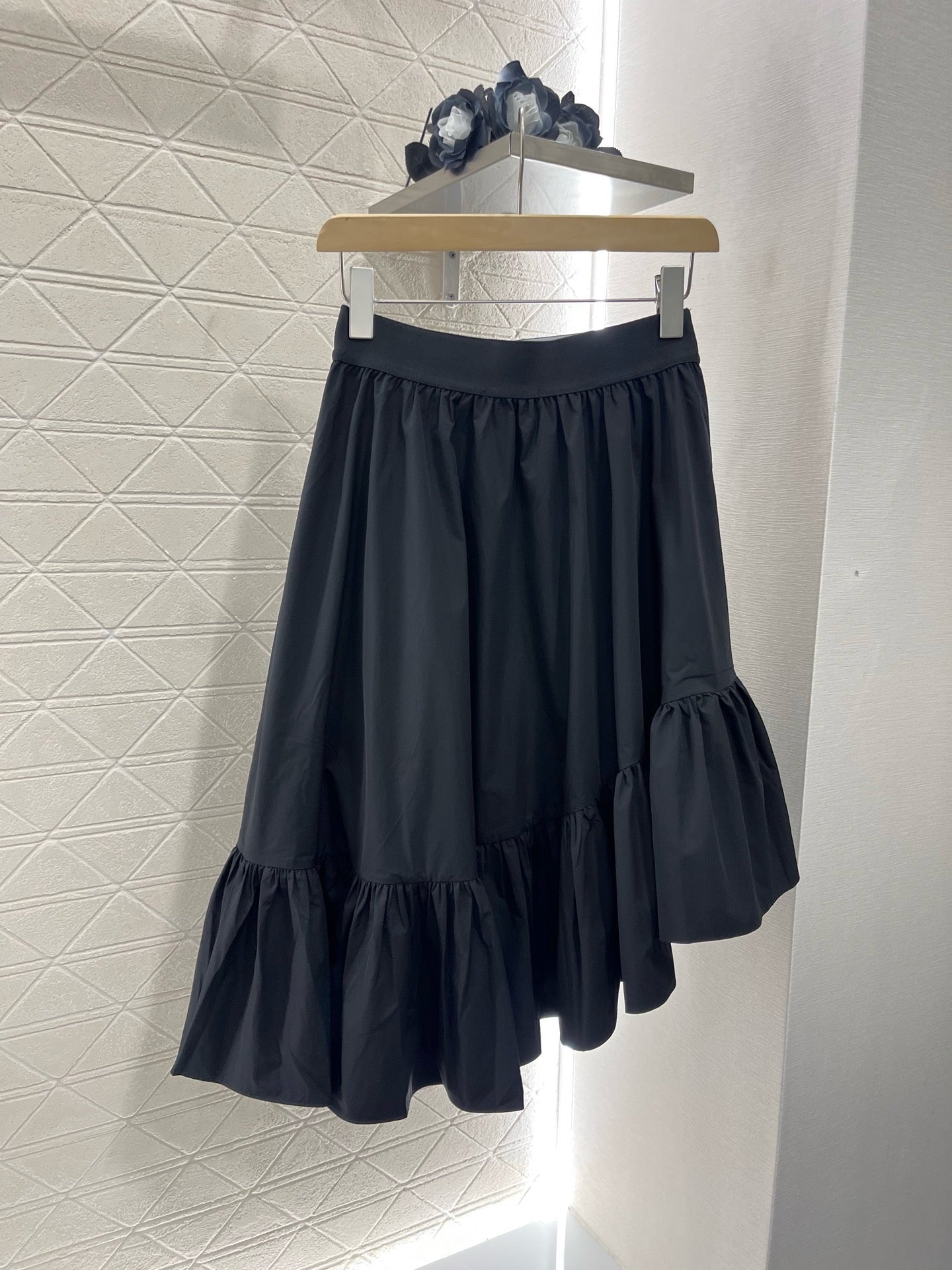 New Arrivals Black Web Skirt