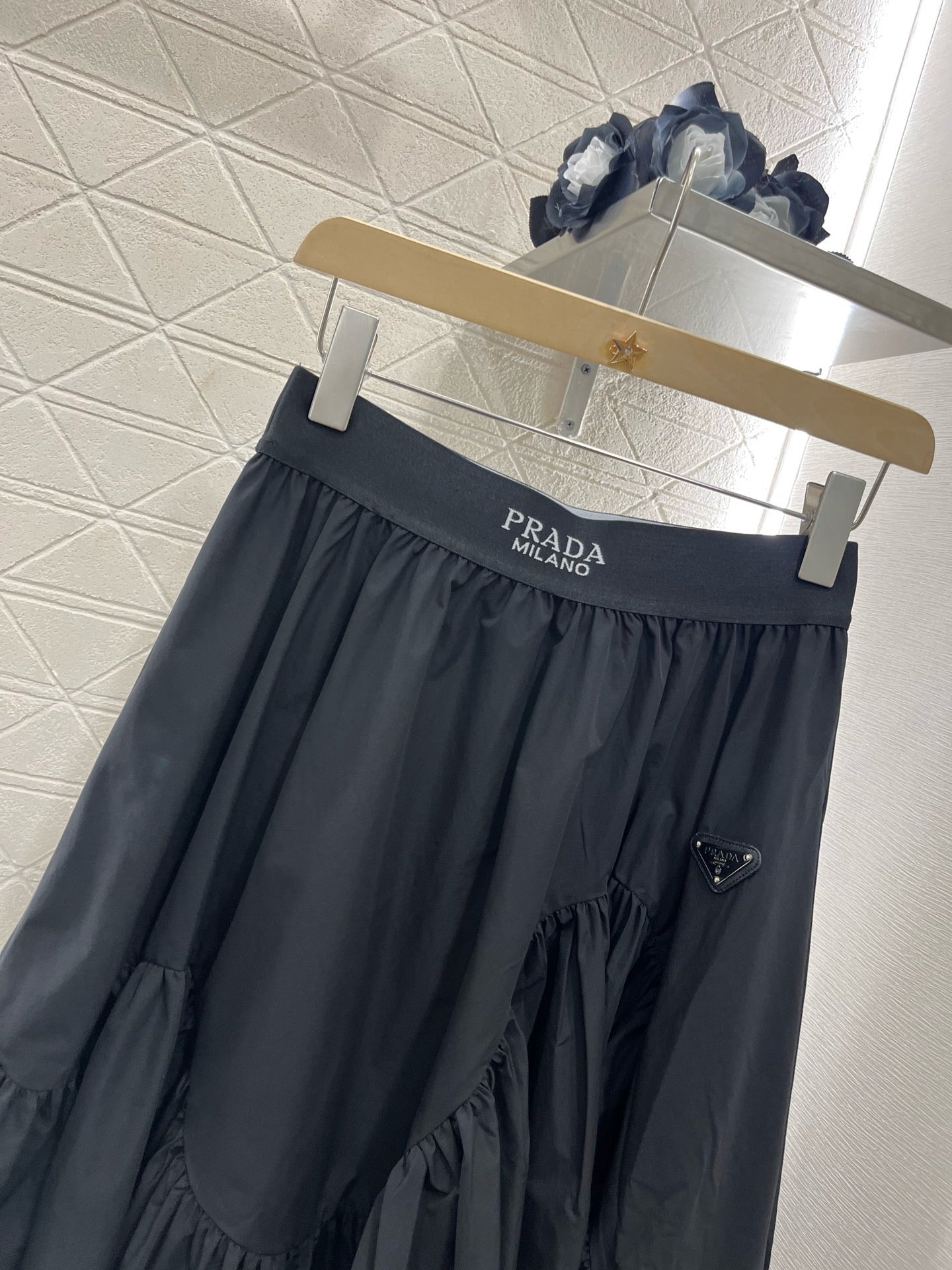New Arrivals Black Web Skirt