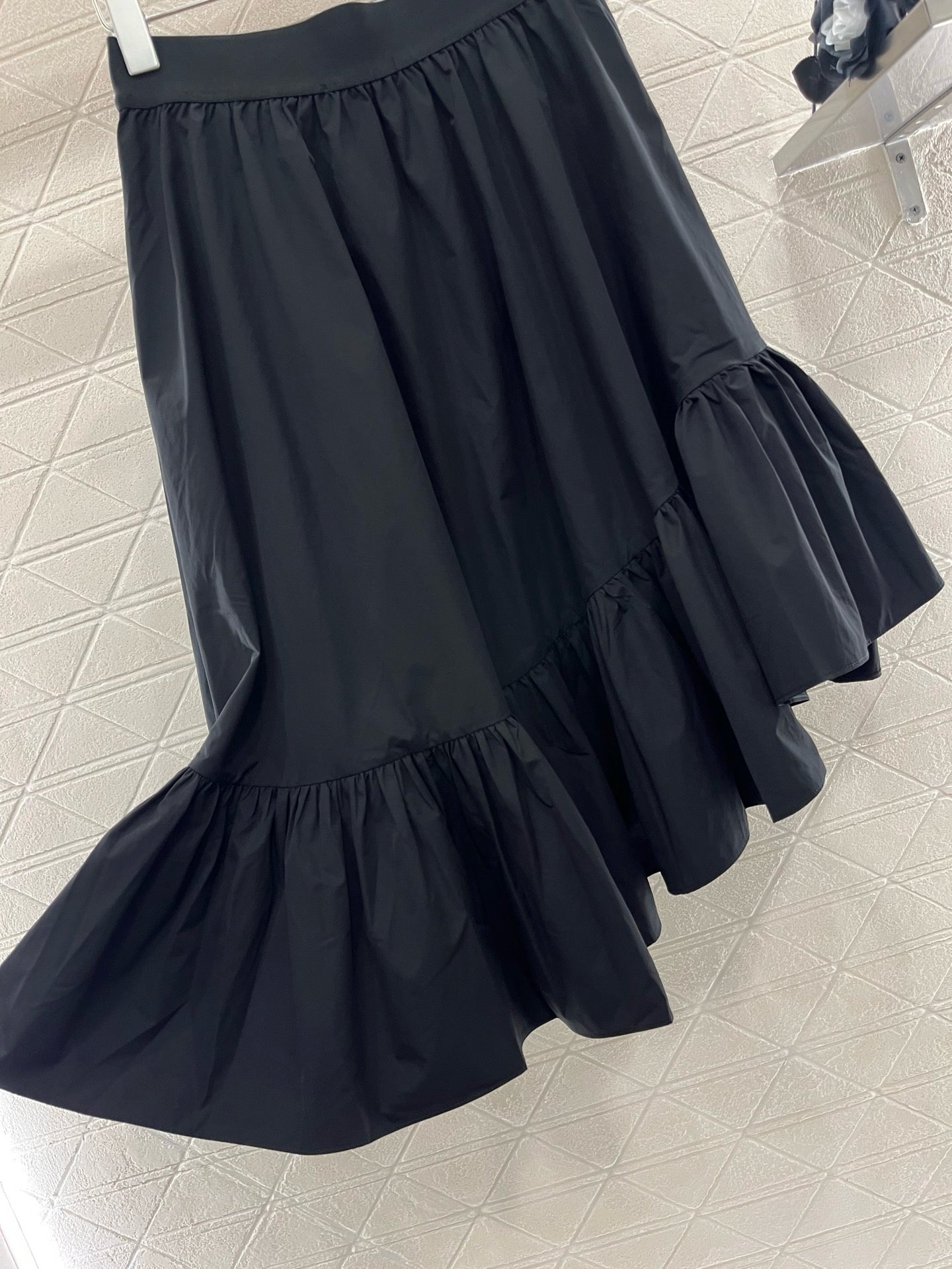 New Arrivals Black Web Skirt