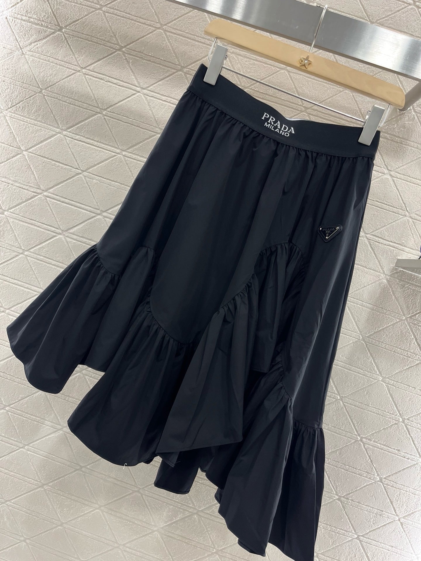 New Arrivals Black Web Skirt