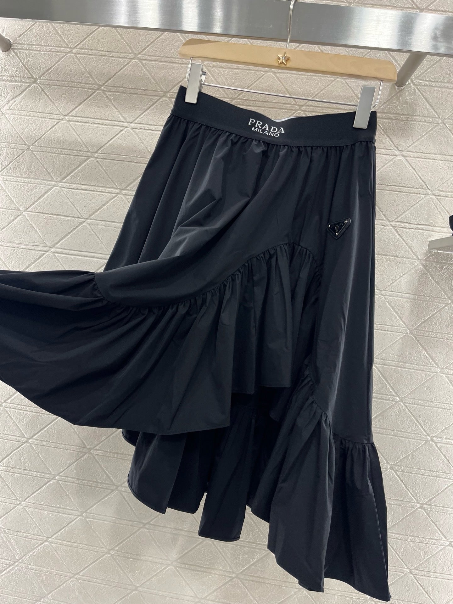 New Arrivals Black Web Skirt