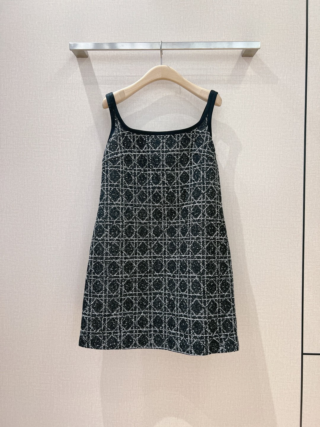 D *2025 new woven diamond vest dress