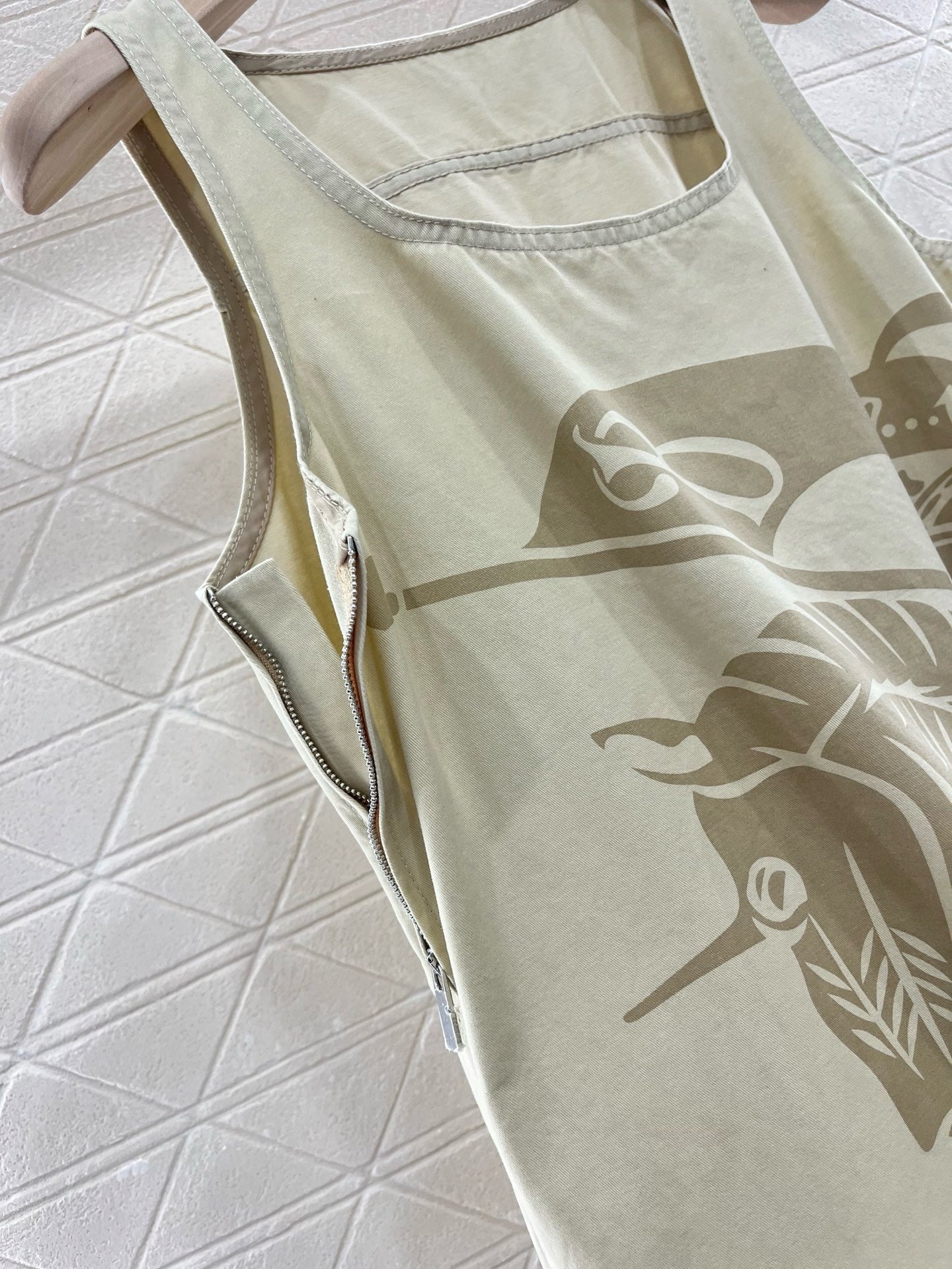 Burber**New arrival Lapel classic print vest dress