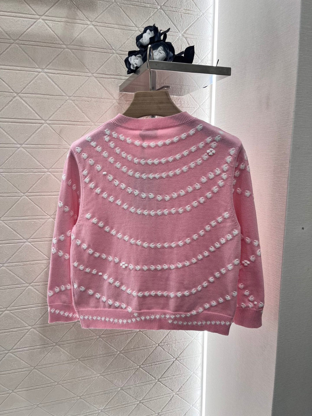 C*♥2025 New Arrival Pink Knitted Cardigan