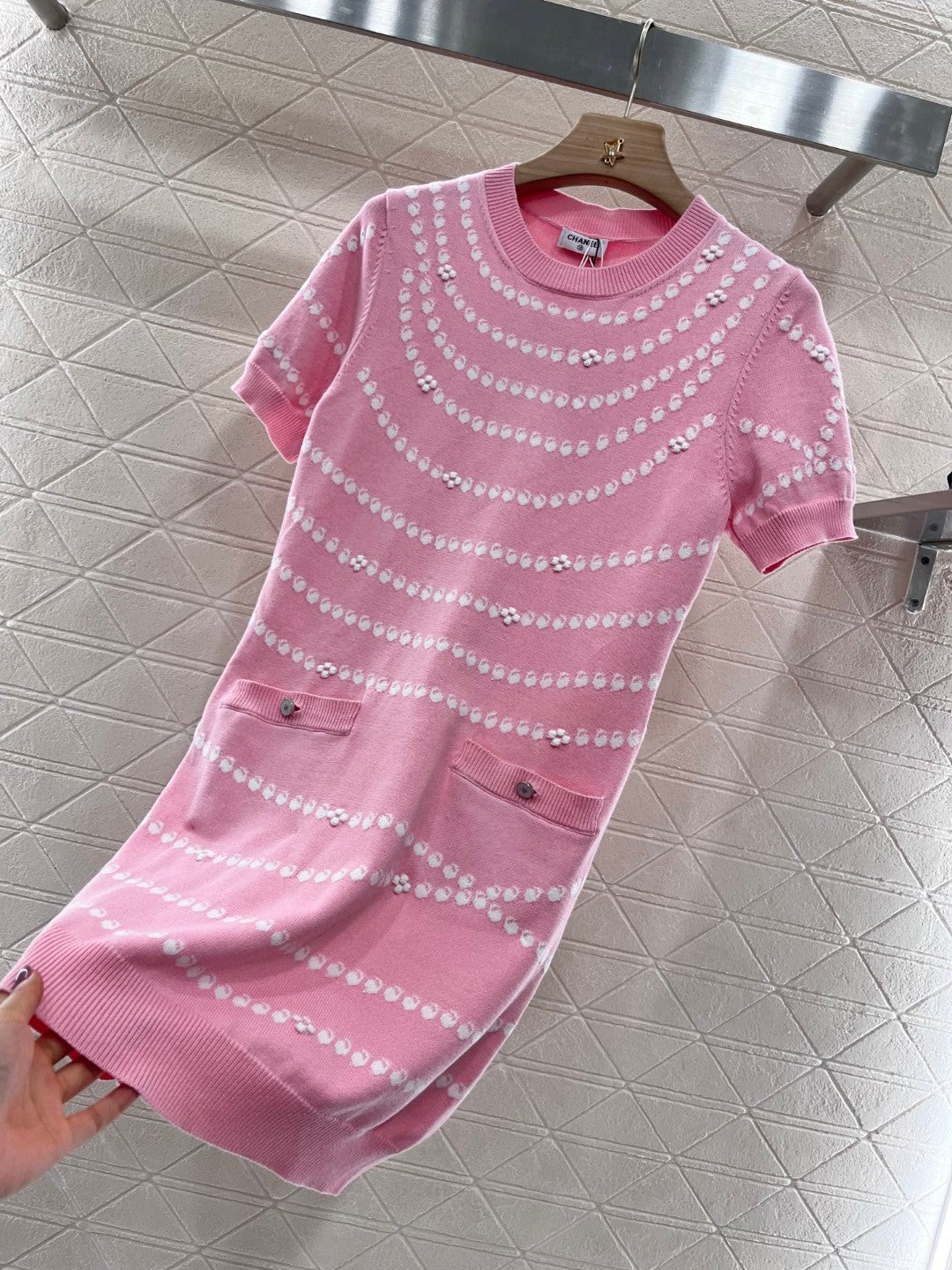 C*♥2025 new products Pendant jacquard knitted dress