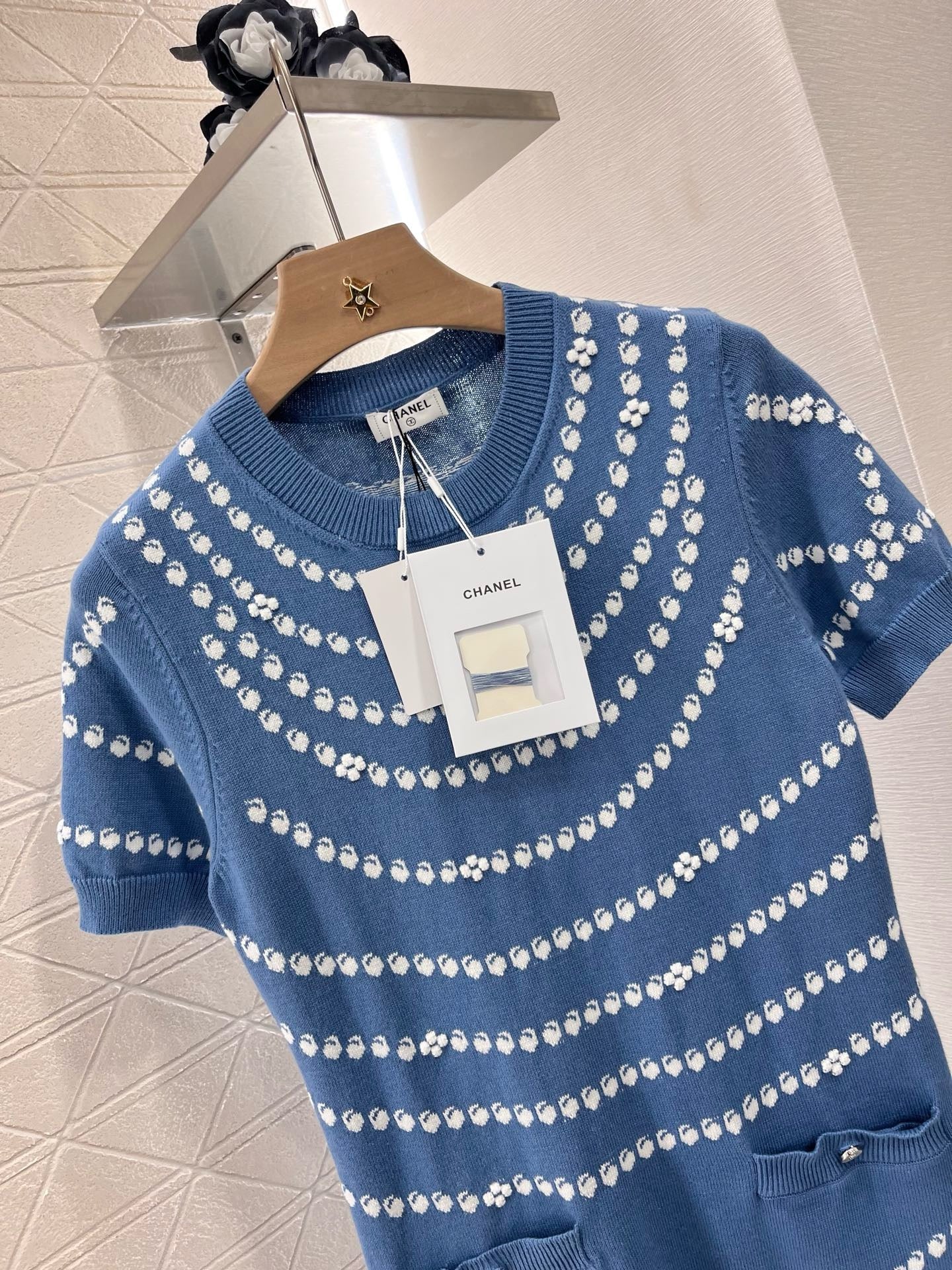 C*♥2025 new products Pendant jacquard knitted dress