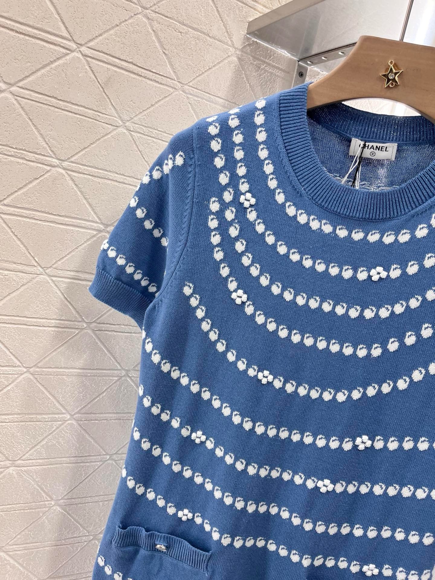 C*♥2025 new products Pendant jacquard knitted dress