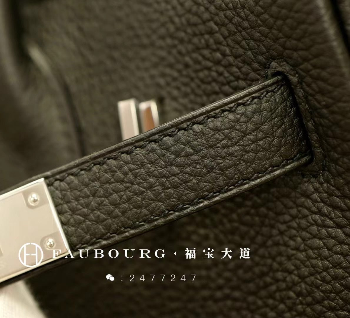 Hand-stitched TOGO leather black