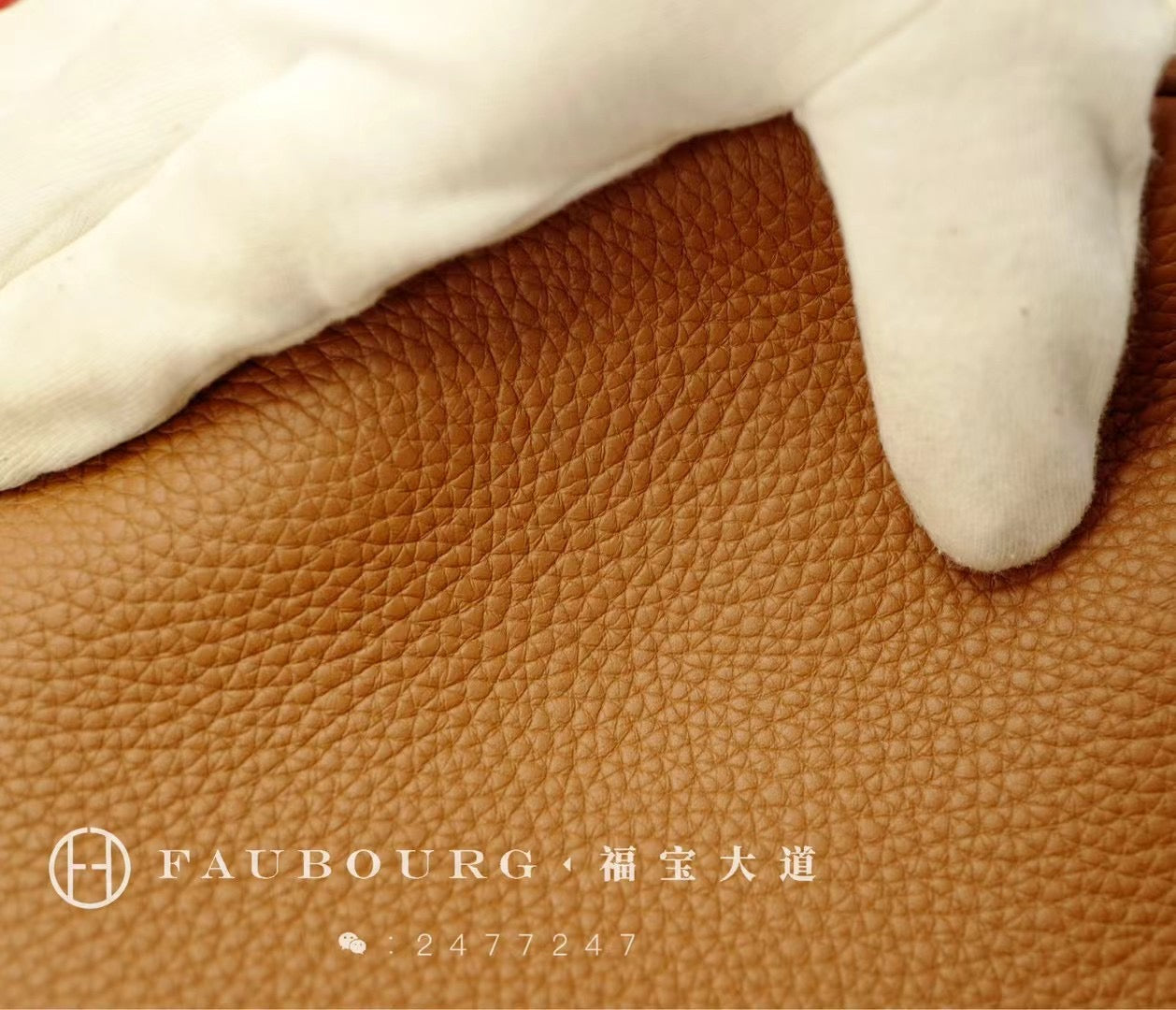 Hand-sewn vegetable basket TC leather
