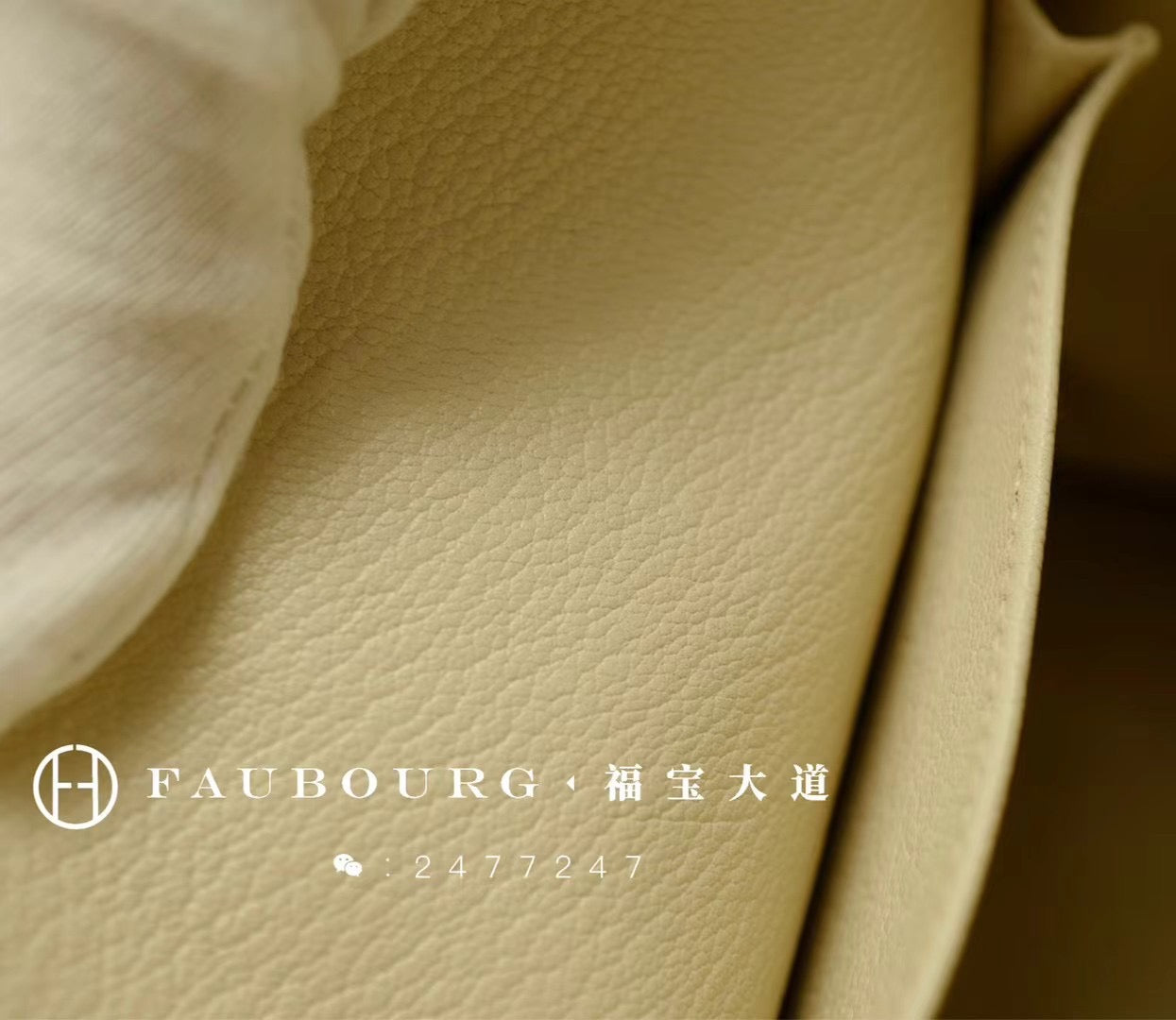 Hand-sewn kelly/TOGO leather white