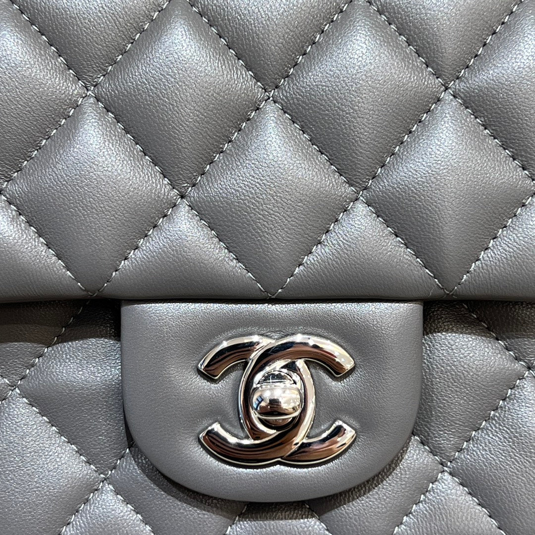 CH MINI CLASSIC HANDBAG 20 Lambskin High-grade Gray