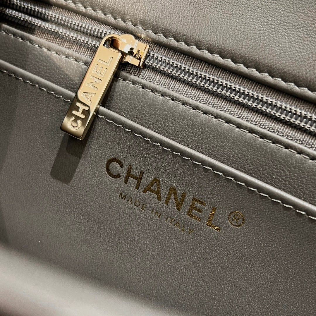 CH MINI CLASSIC HANDBAG 20 Lambskin High-grade Gray