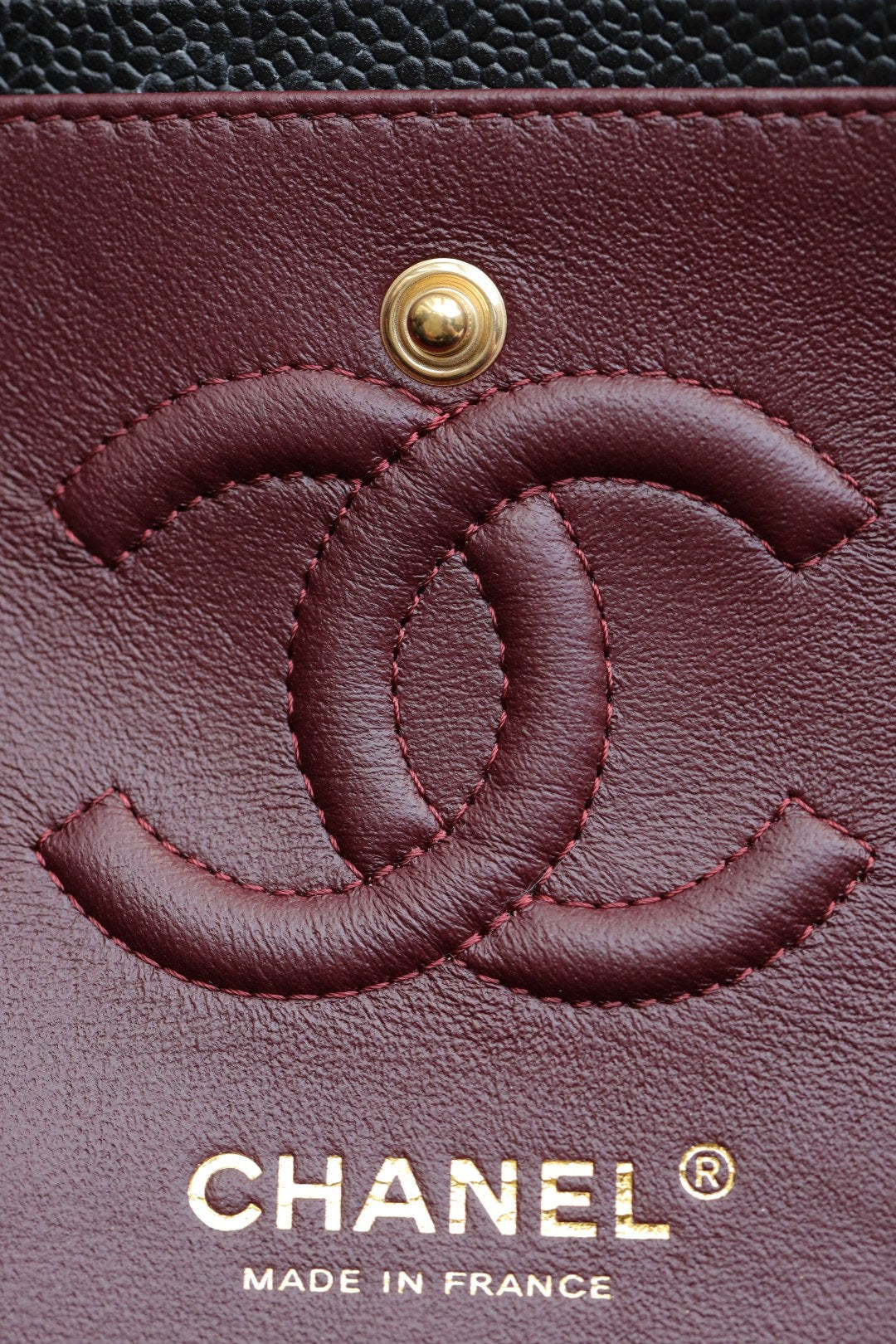 CH SMALL CLASSIC HANDBAG 23 Grained Calfskin Black