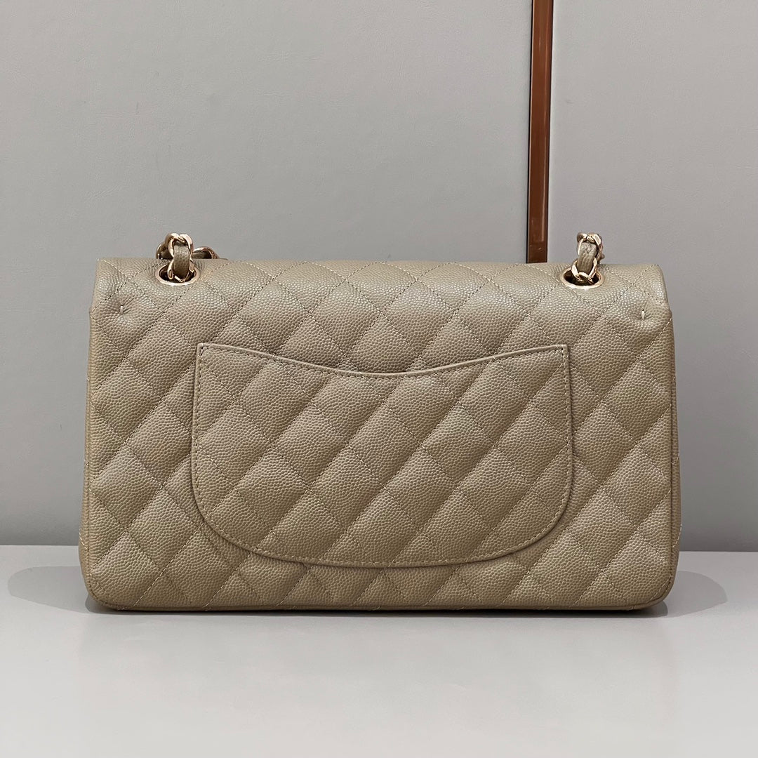 CH CLASSIC 11.12 HANDBAG 25.5 Small Grained Calfskin Chai (Teas)