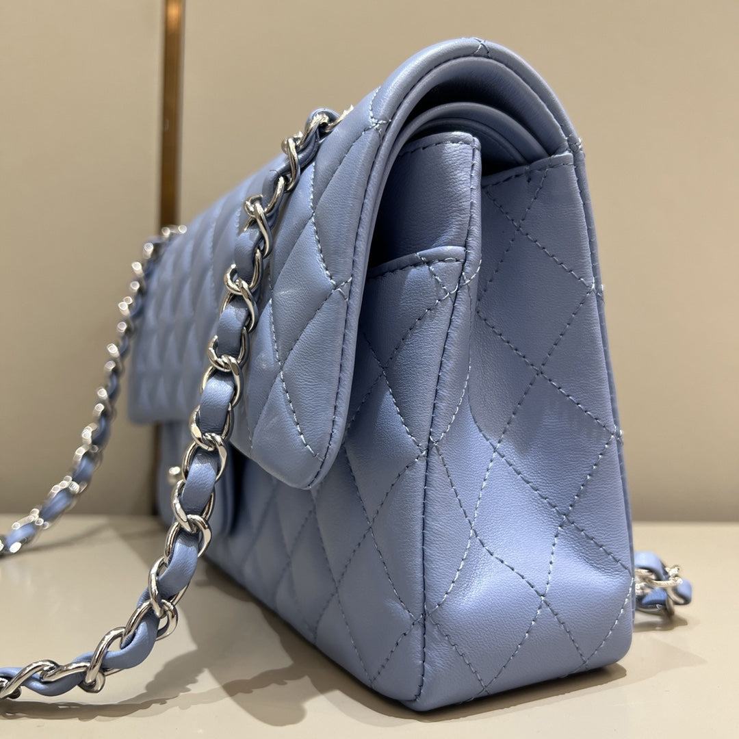 CH CLASSIC 11.12 HANDBAG 25.5 Lambskin Baby Blue