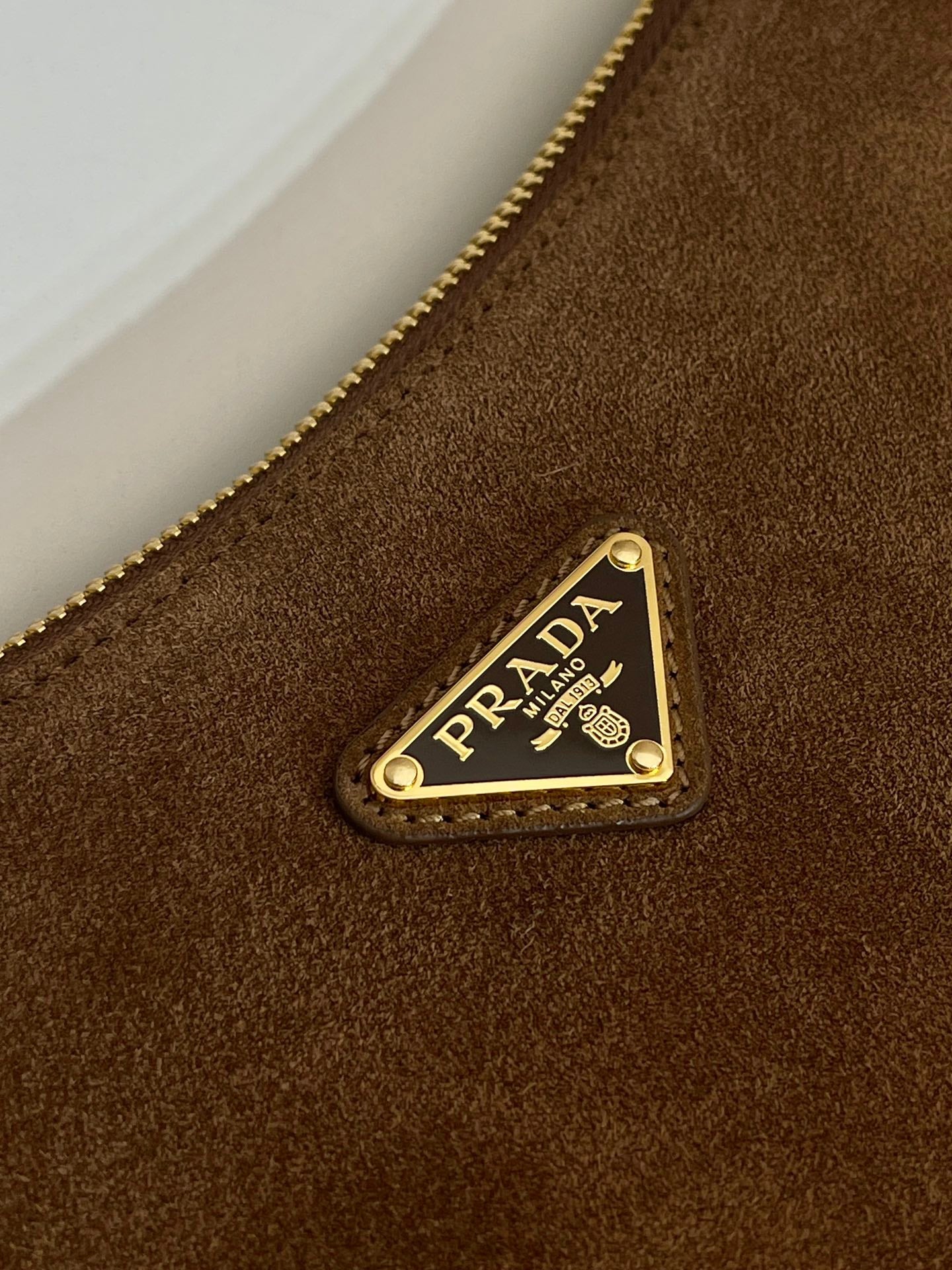 PD Aimée large leather shoulder bag Nubuck leather