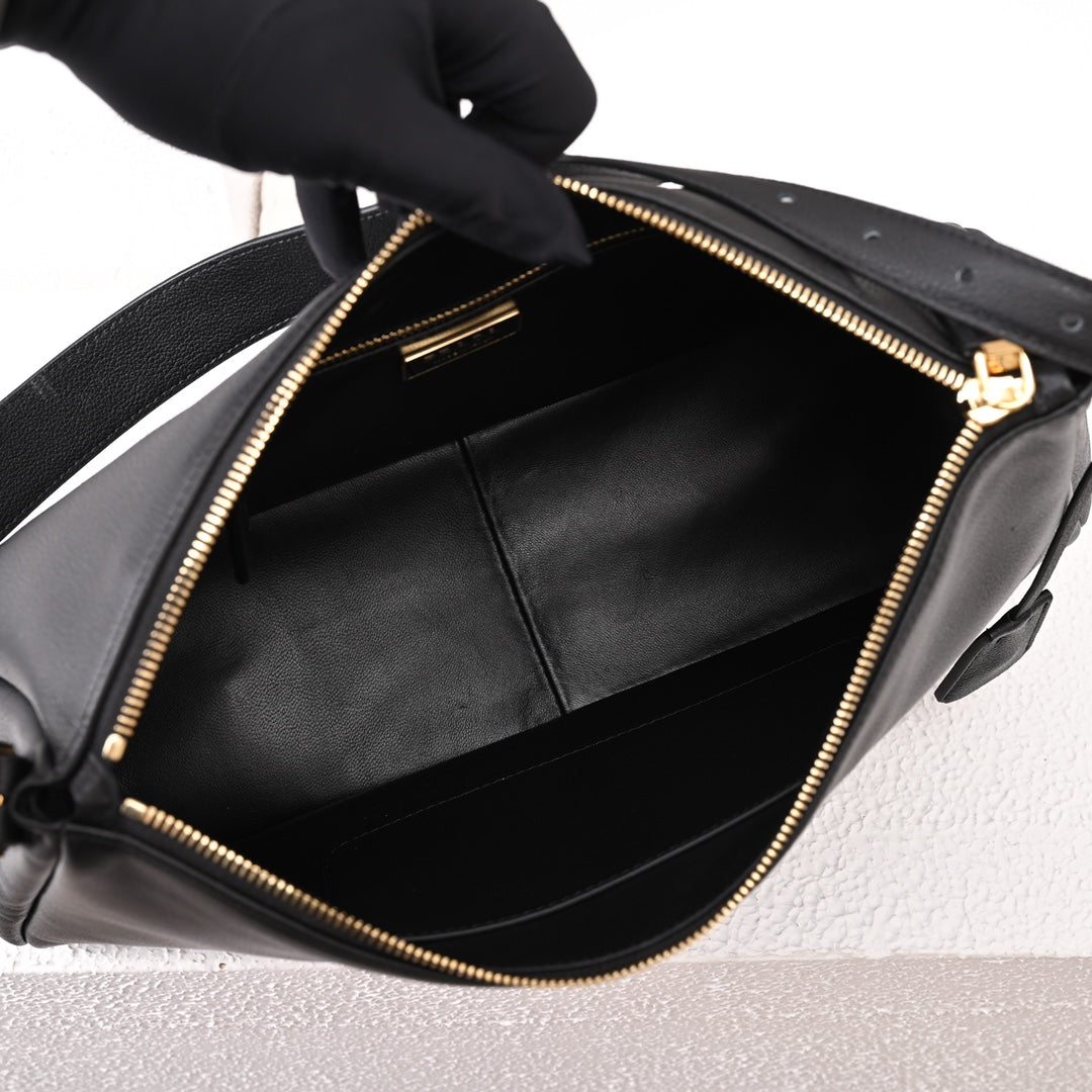 PD Aimée large leather shoulder bag