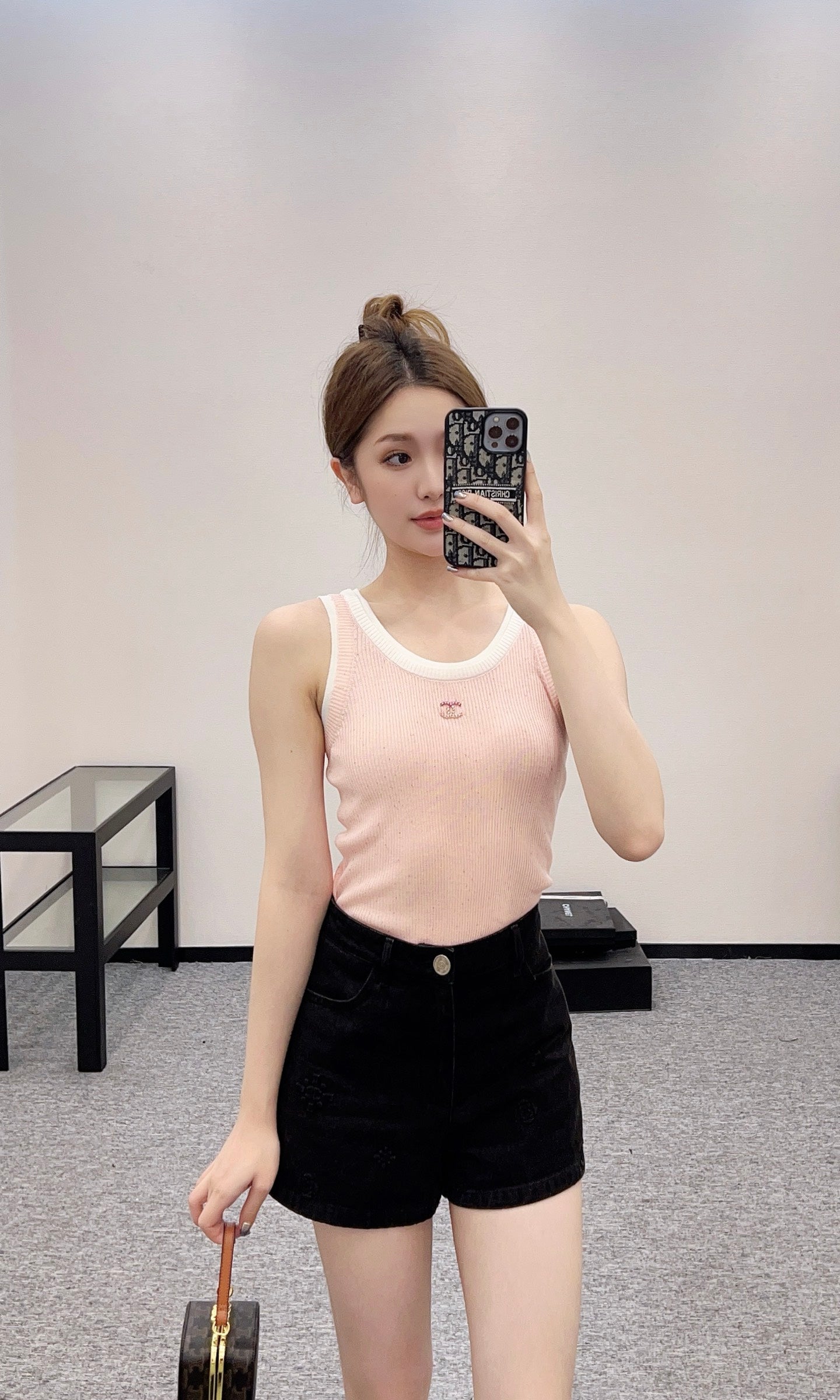 C*♥2025 new products Fake two-piece knitted vest