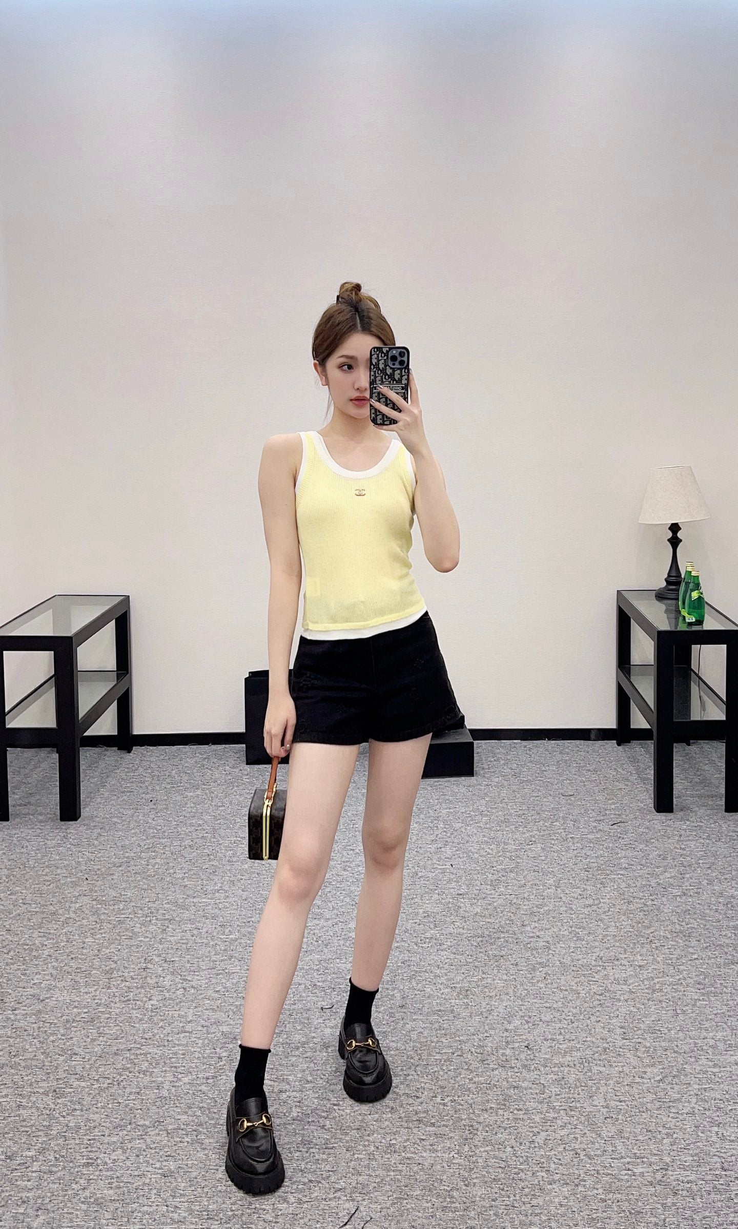 C*♥2025 new products Fake two-piece knitted vest
