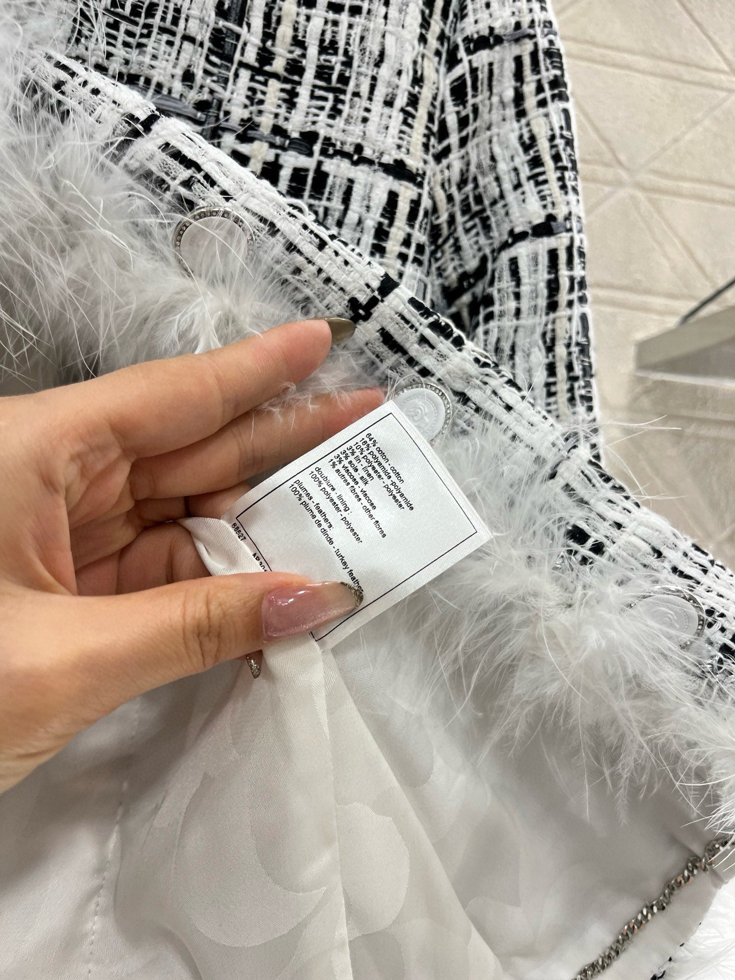 C*♥2025 new products Feather braided dress skirt and pants set