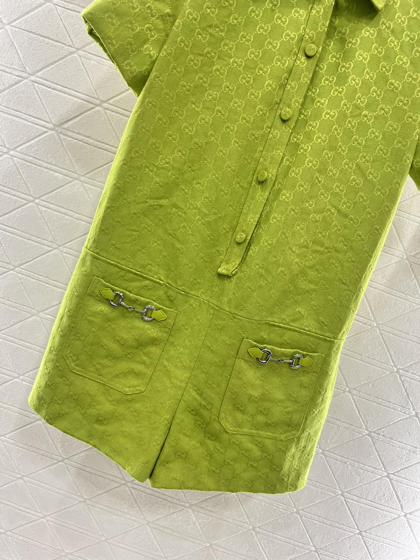 G*♥2025 new products are on sale Lapel jacquard jumpsuit