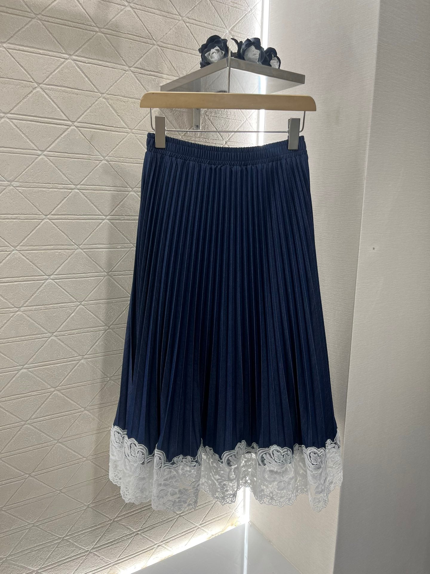 E*♥2025 new products are on sale Tencel lace pleated skirt