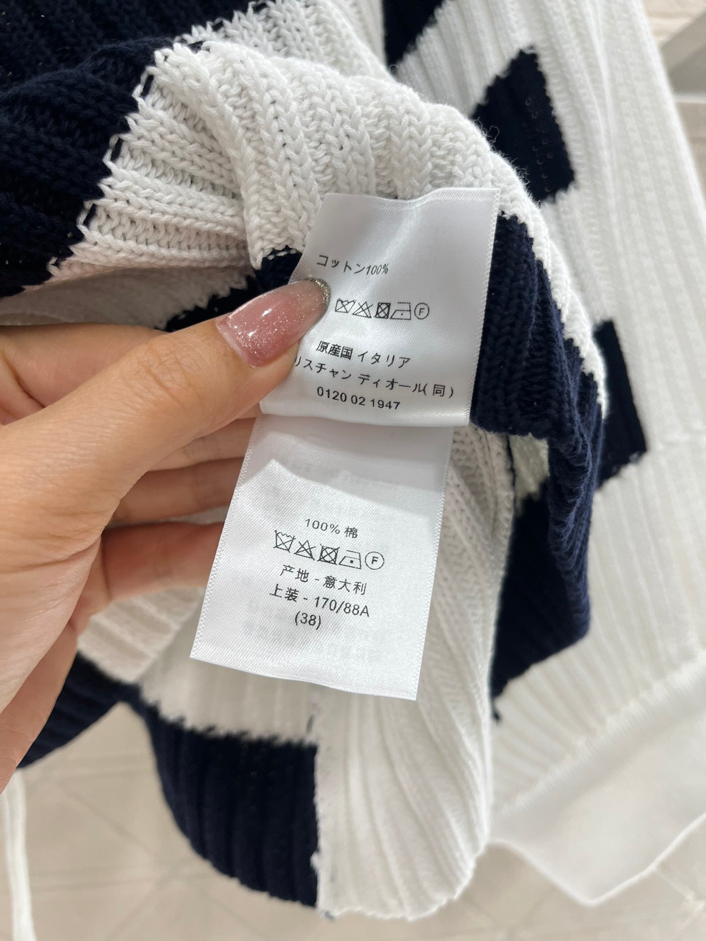 D*♥2025 new products Drawstring striped knitted top