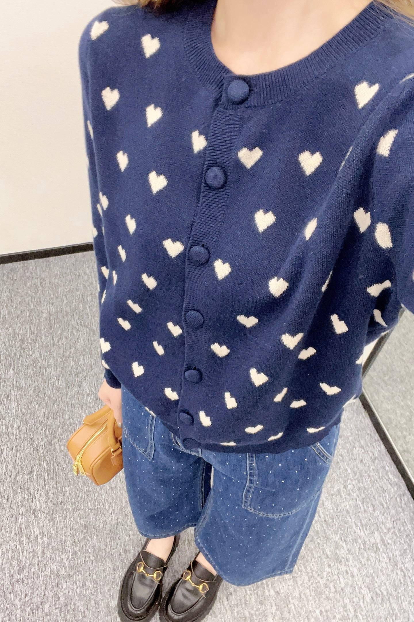 V*♥2025 new products are on sale Heart-shaped knitted cardigan