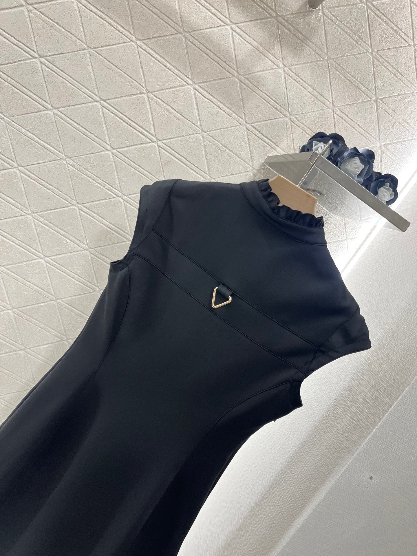 L*♥2025 new products Zipper lace stand collar dress