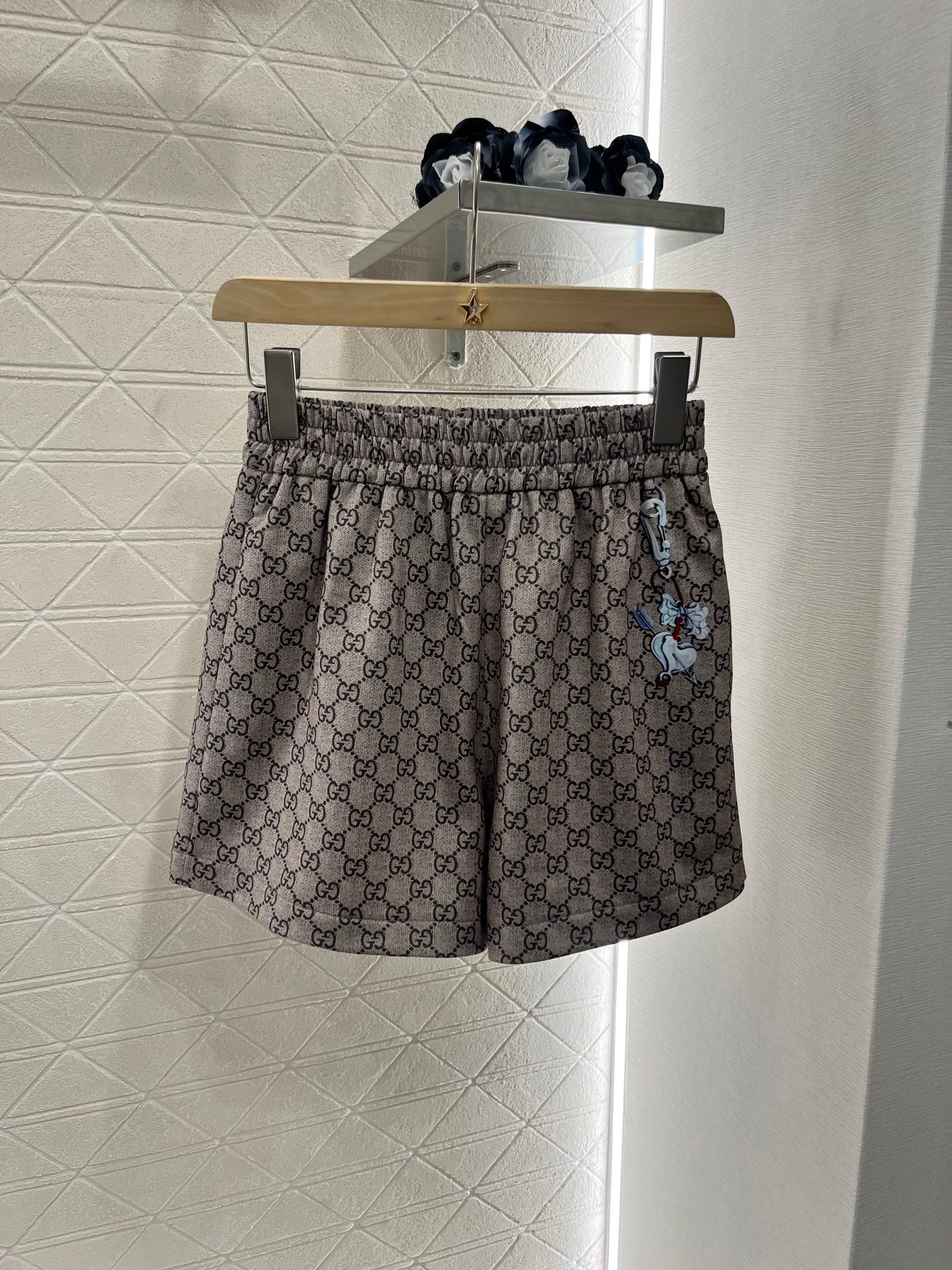 G*♥2025 new products are on sale Hooded printed jacket and shorts set