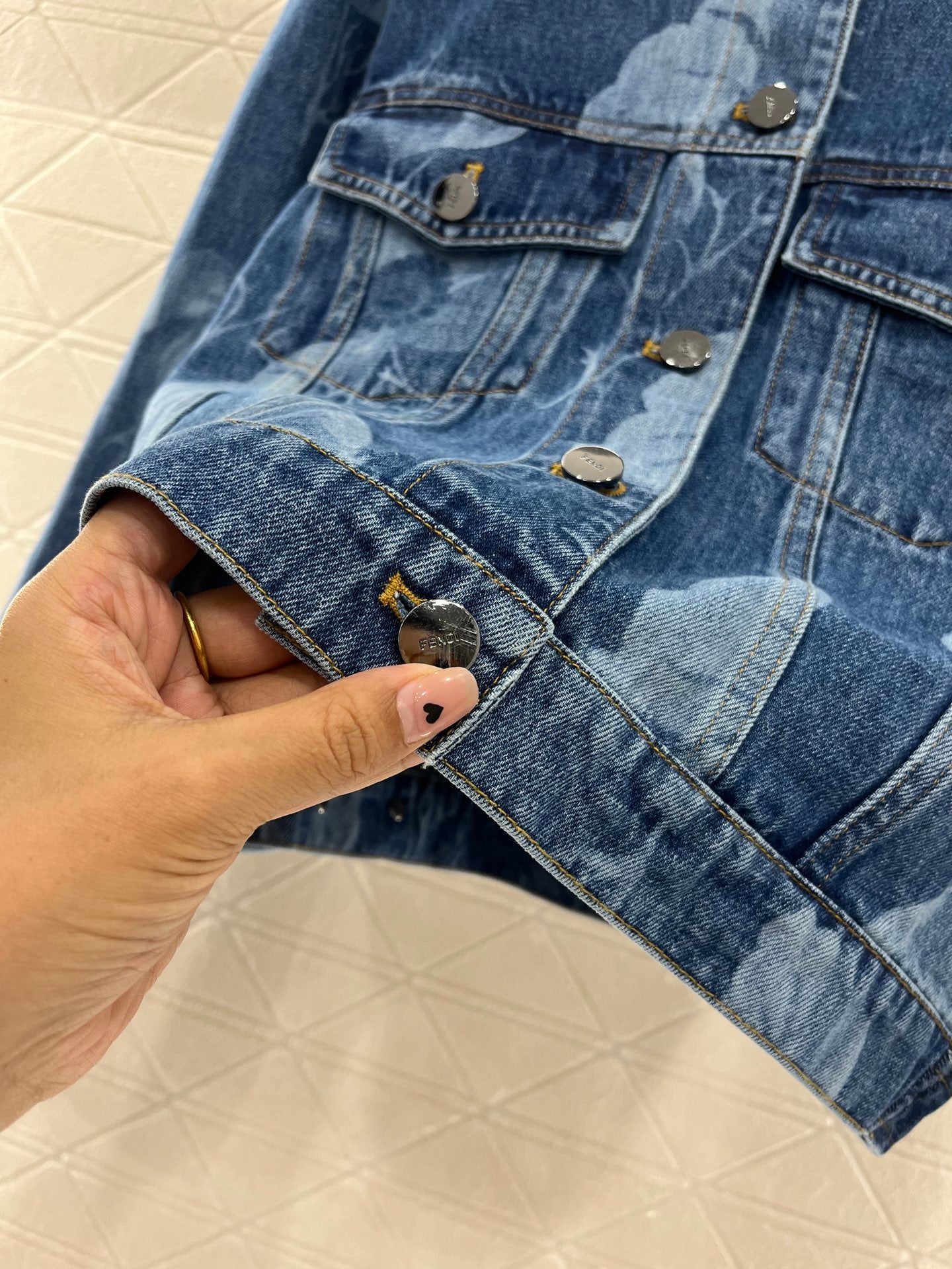 F*♥2025 new products are on sale Laser denim jacket