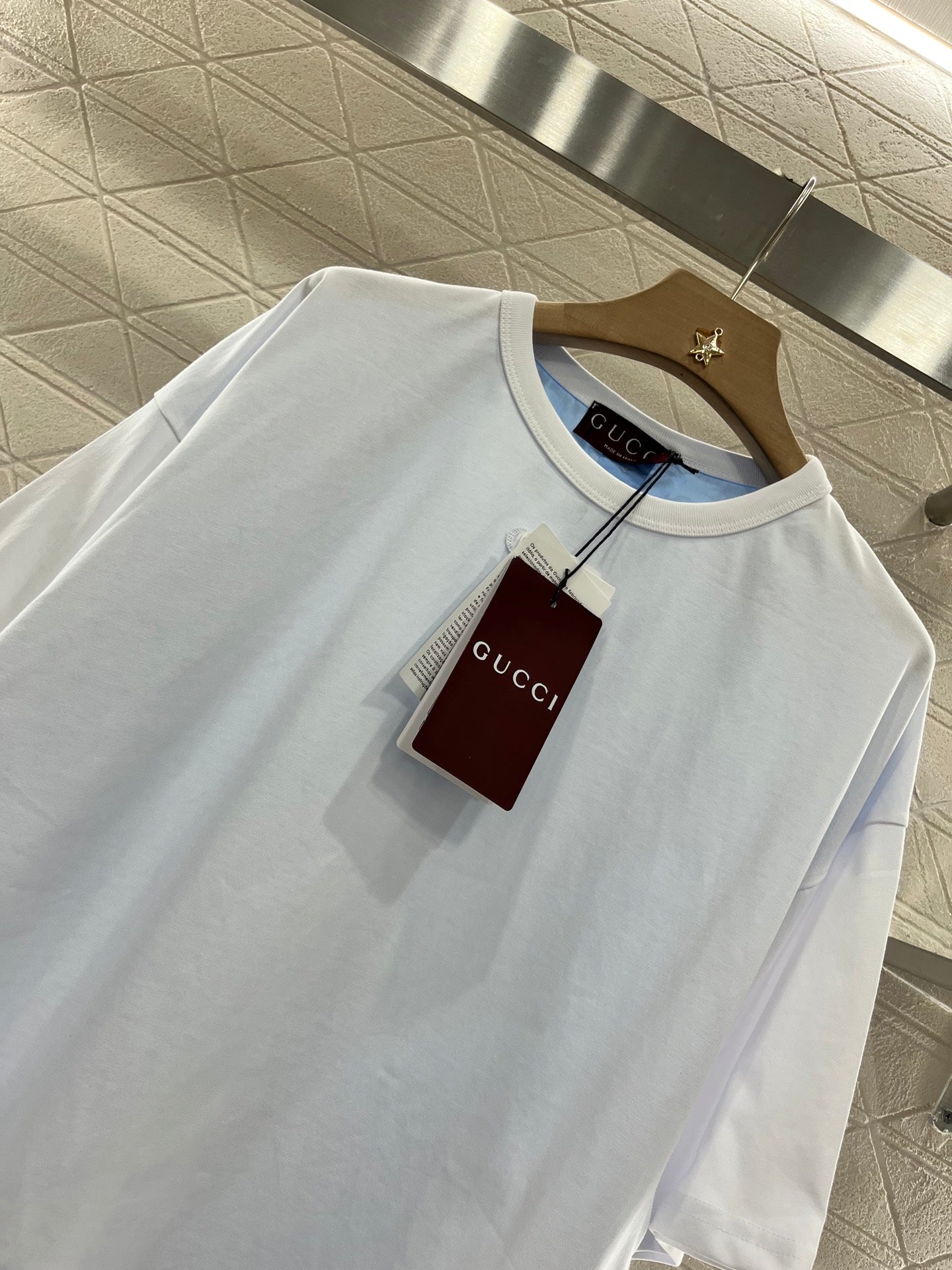 G*♥2025 new products are on sale Round neck patchwork shirt
