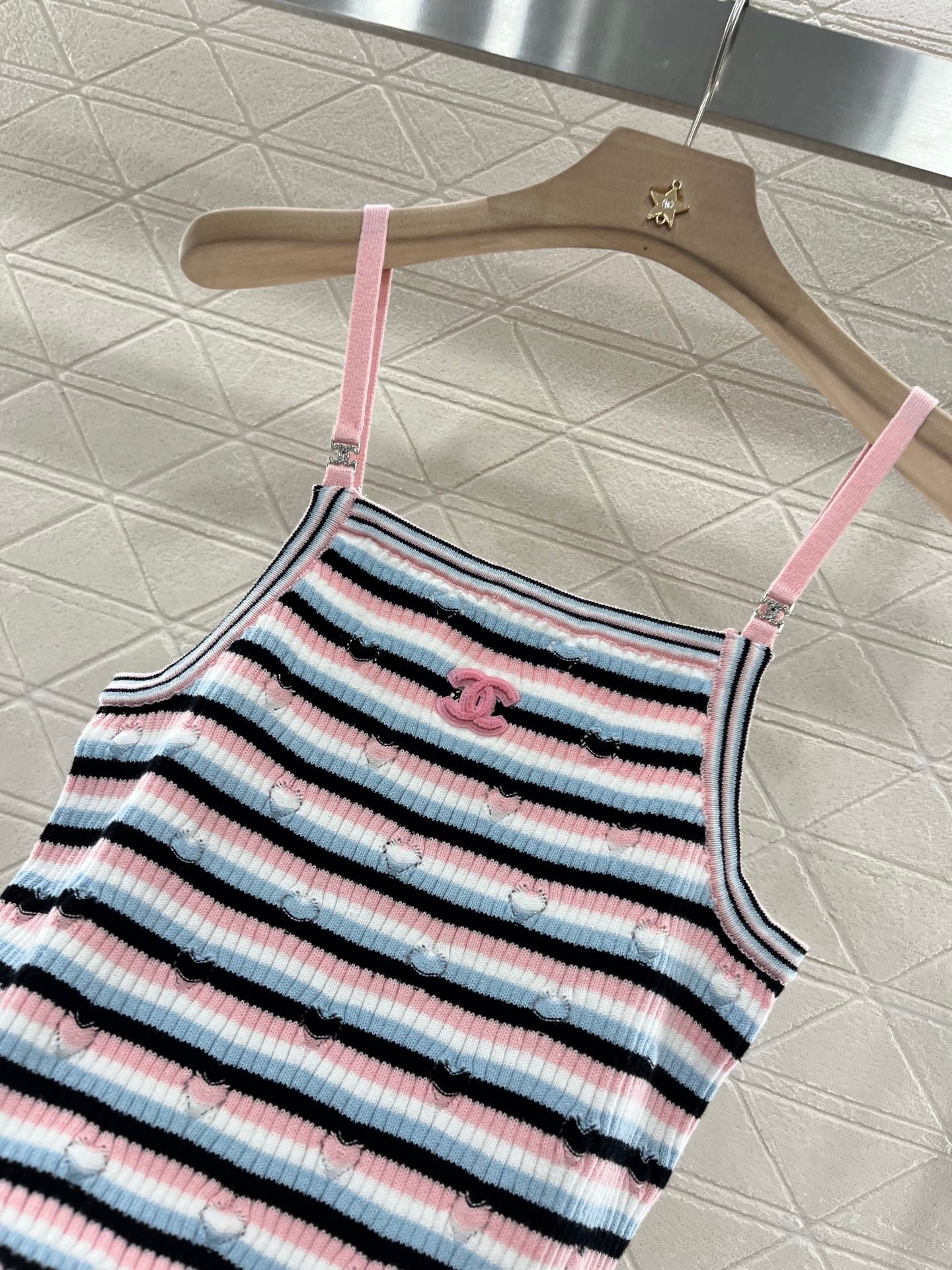 C*♥2025 new products Knitted striped camisole